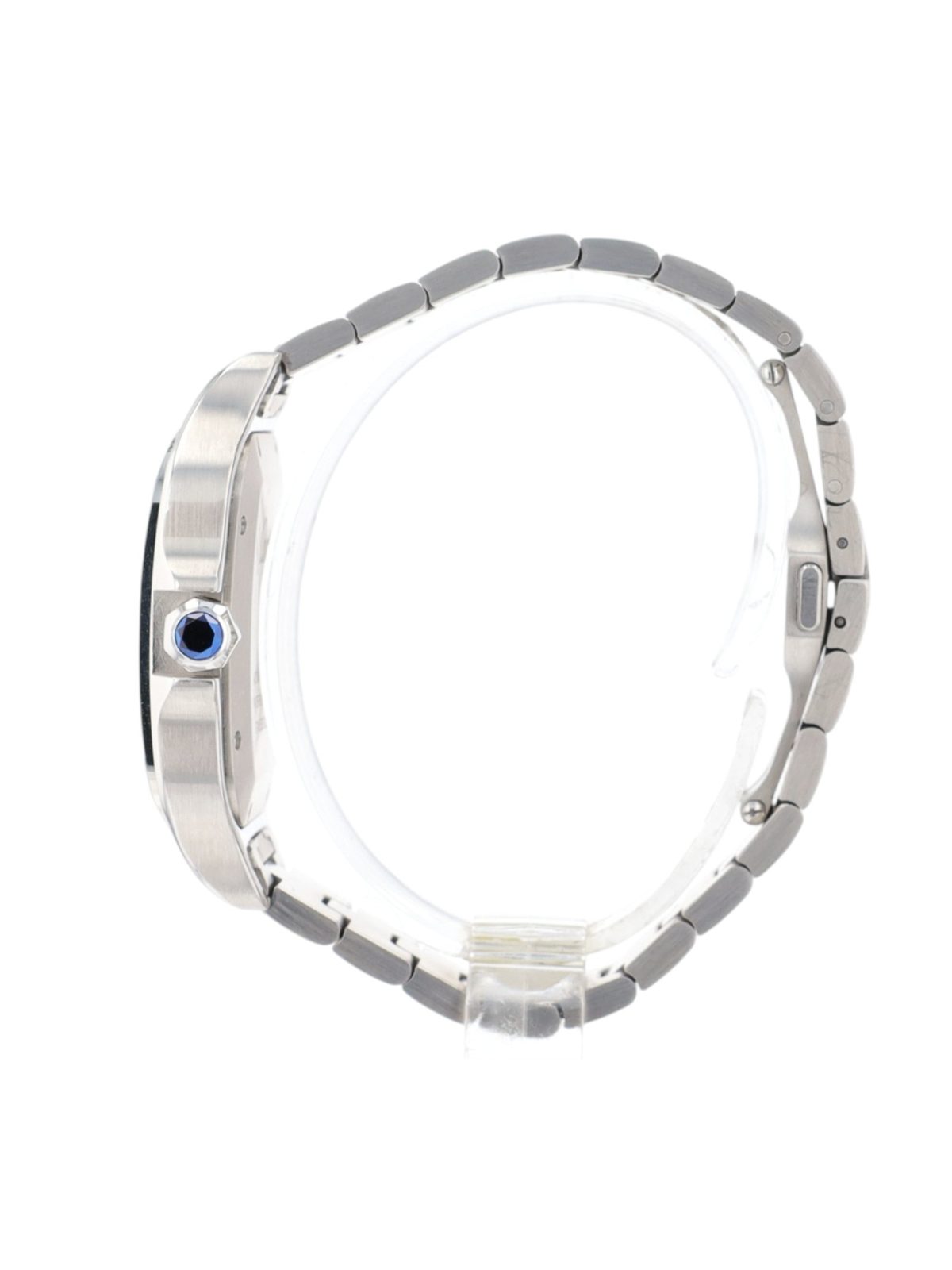 Cartier Santos 4072 40mm Blue Roman Numeral Dial Stainless Steel Automatic Watch