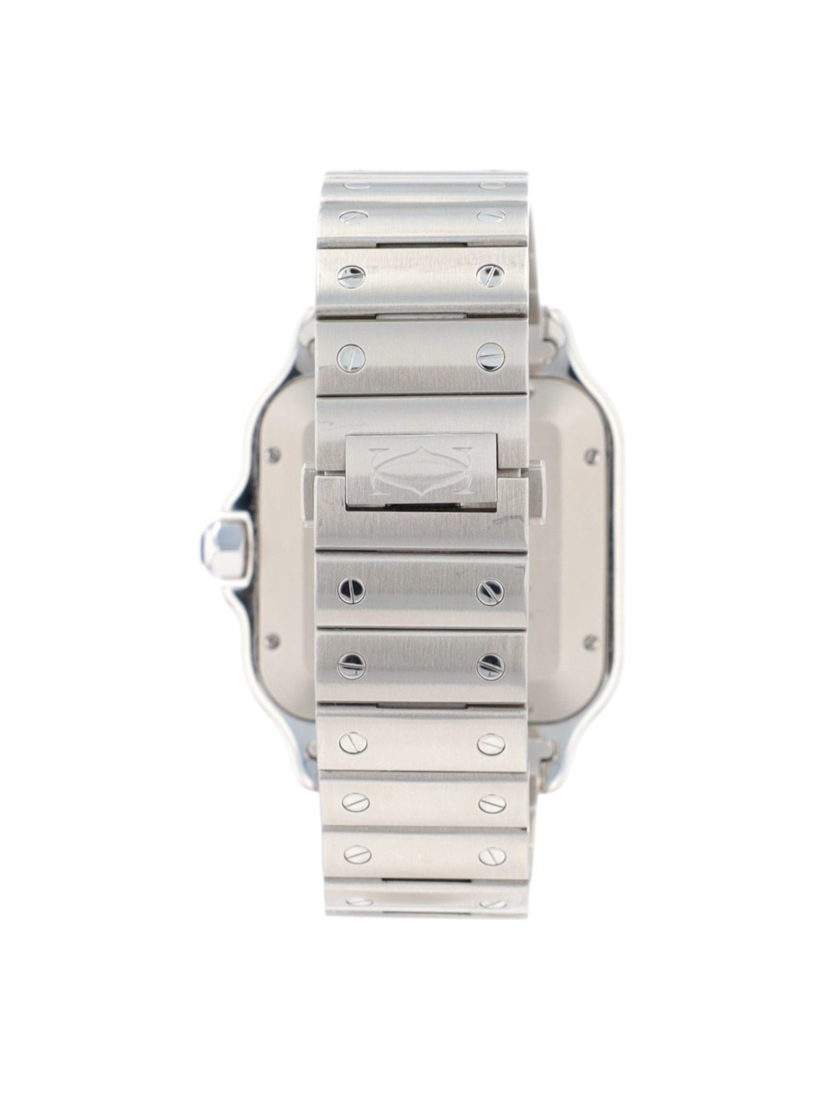 Cartier Santos 4072 40mm Blue Roman Numeral Dial Stainless Steel Automatic Watch
