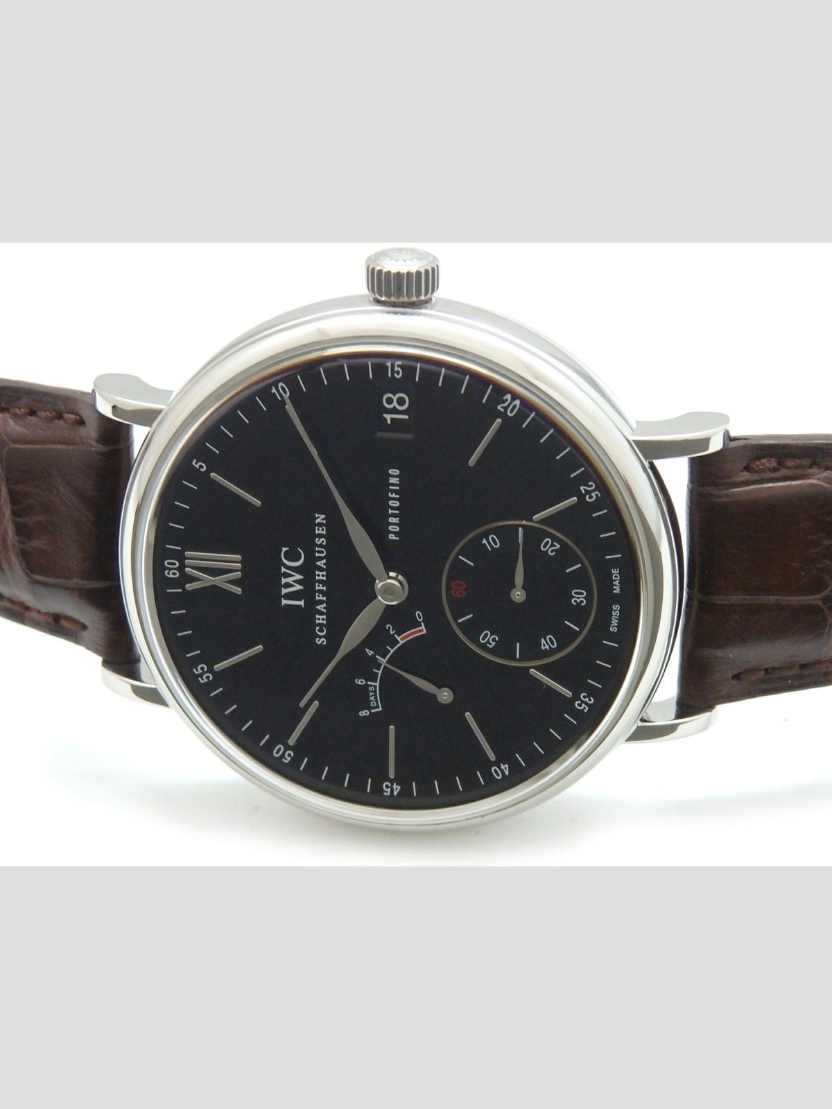 IWC Portofino Hand-Wound 8Days IW510102 Stainless Steel 45mm Men's #DKW133