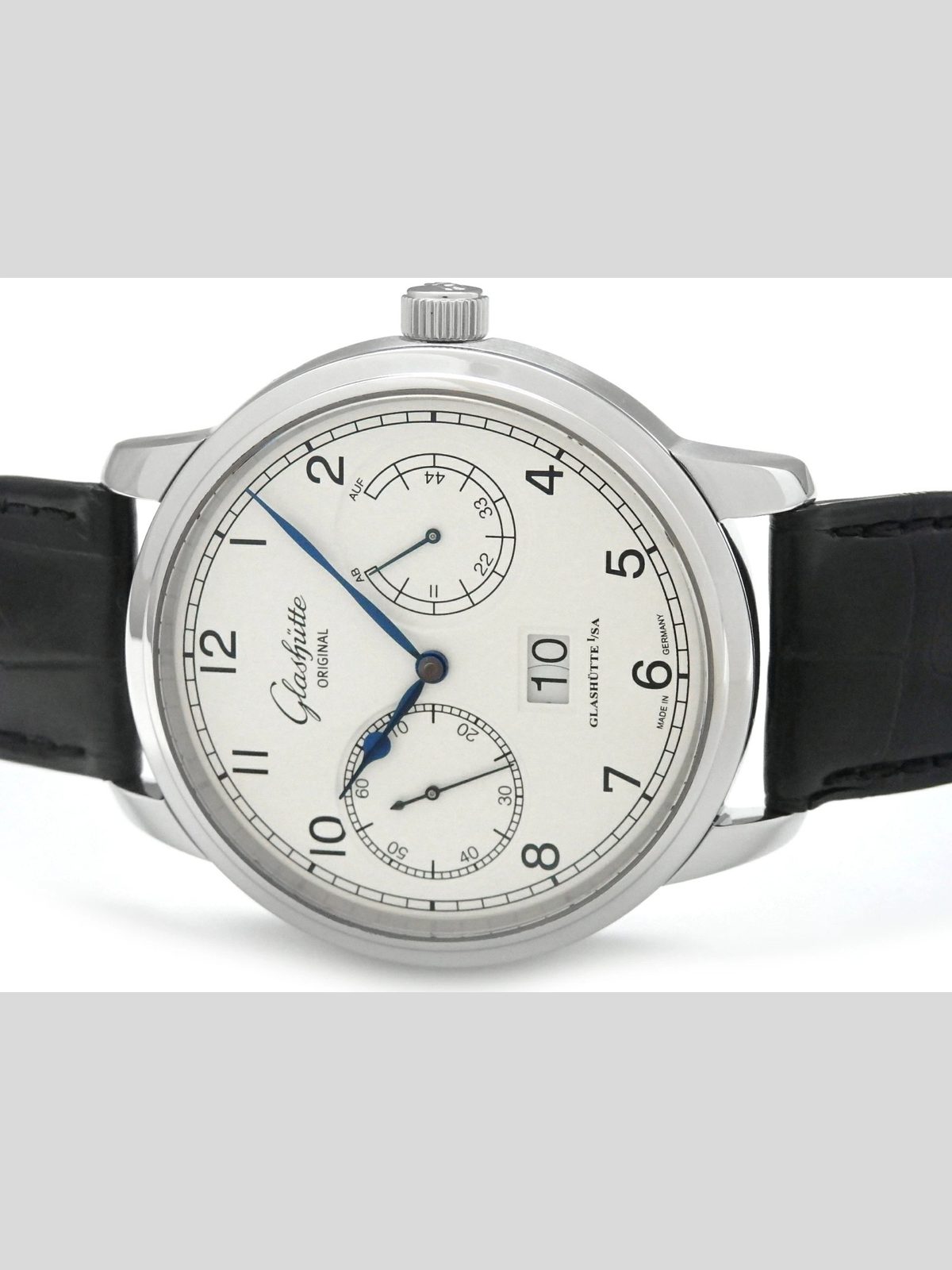 Glashuette_Original Glashuette Original Senator 100-14-05-02-04 Stainless Steel 44mm Men's #DKW417