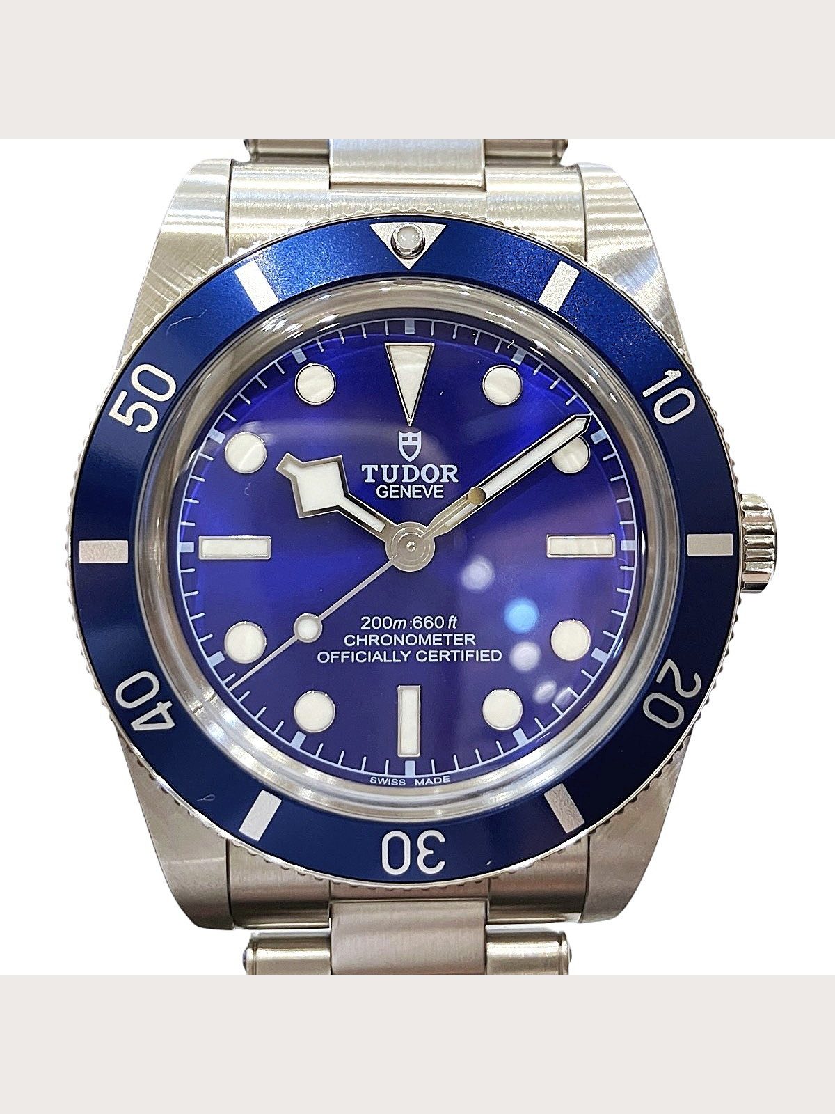 Tudor Black Bay 54 79000B Stainless Steel 37mm Blue Dial Automatic Men's #WPW814