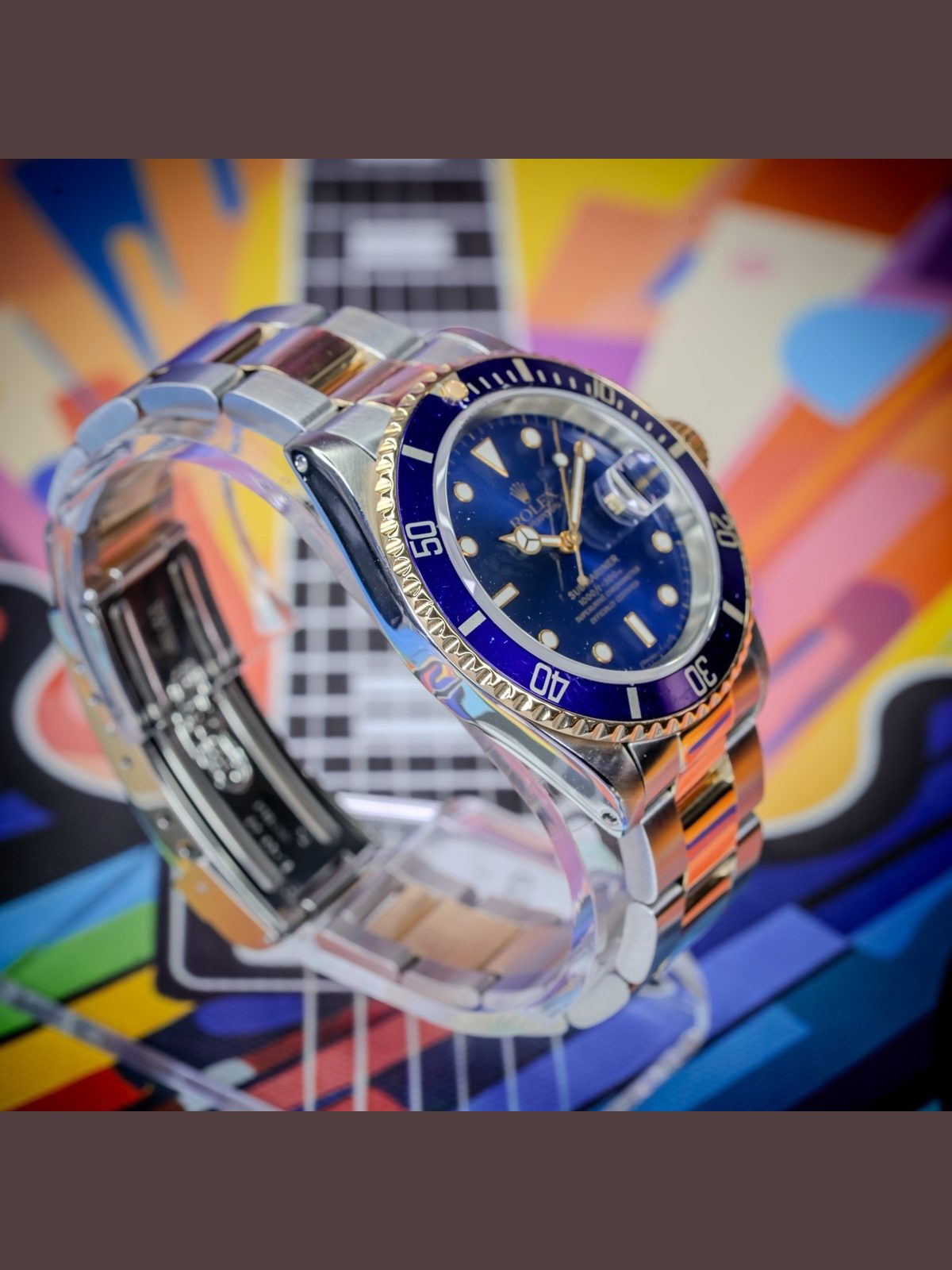Rolex Submariner 16613 Silver and Gold with Blue Bezel Blusey 1994 Full Set