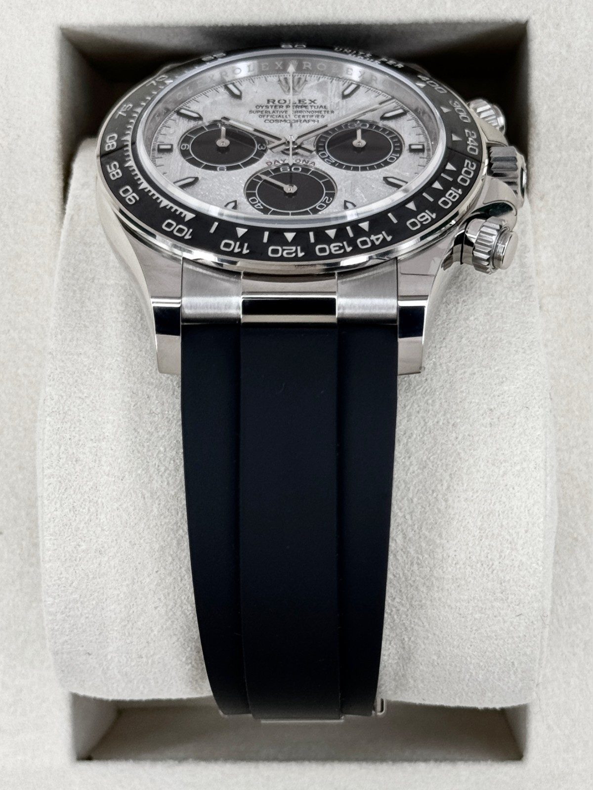 Rolex NEW 2026 Rolex Daytona 40mm 126519LN White Gold Oysterflex Meteorite Dial