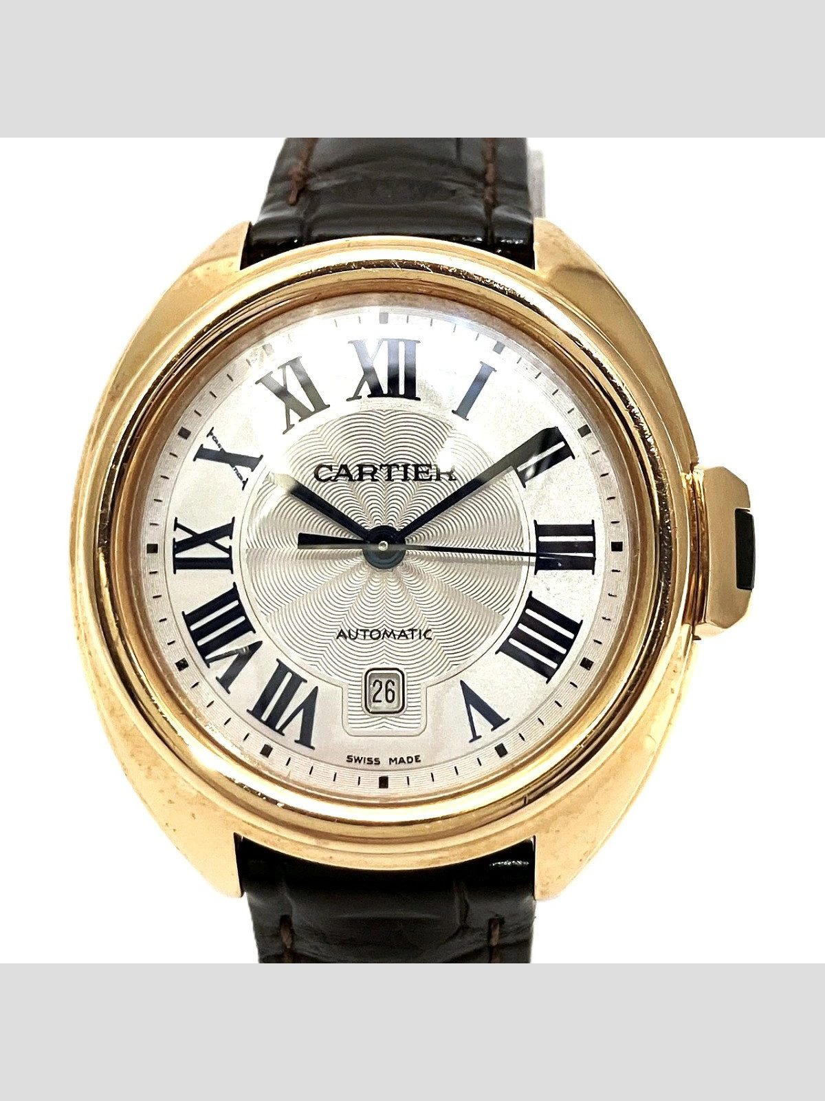 Cartier Clé WGCL0010 18K Gold 32.2mm White Dial Automatic Box and Papers #WPW808