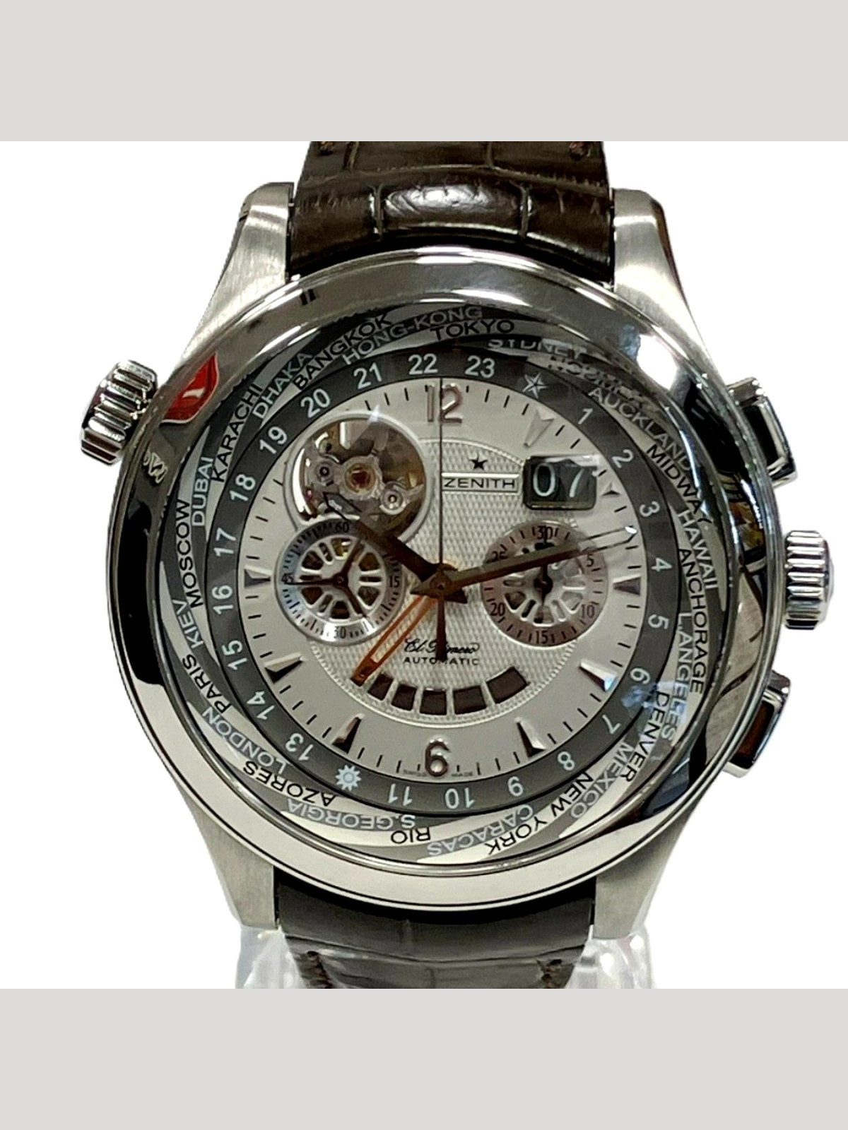 Zenith Grand Class Open Traveler Multi-City 03.0520.4037 01.C492 48mm #WPW812