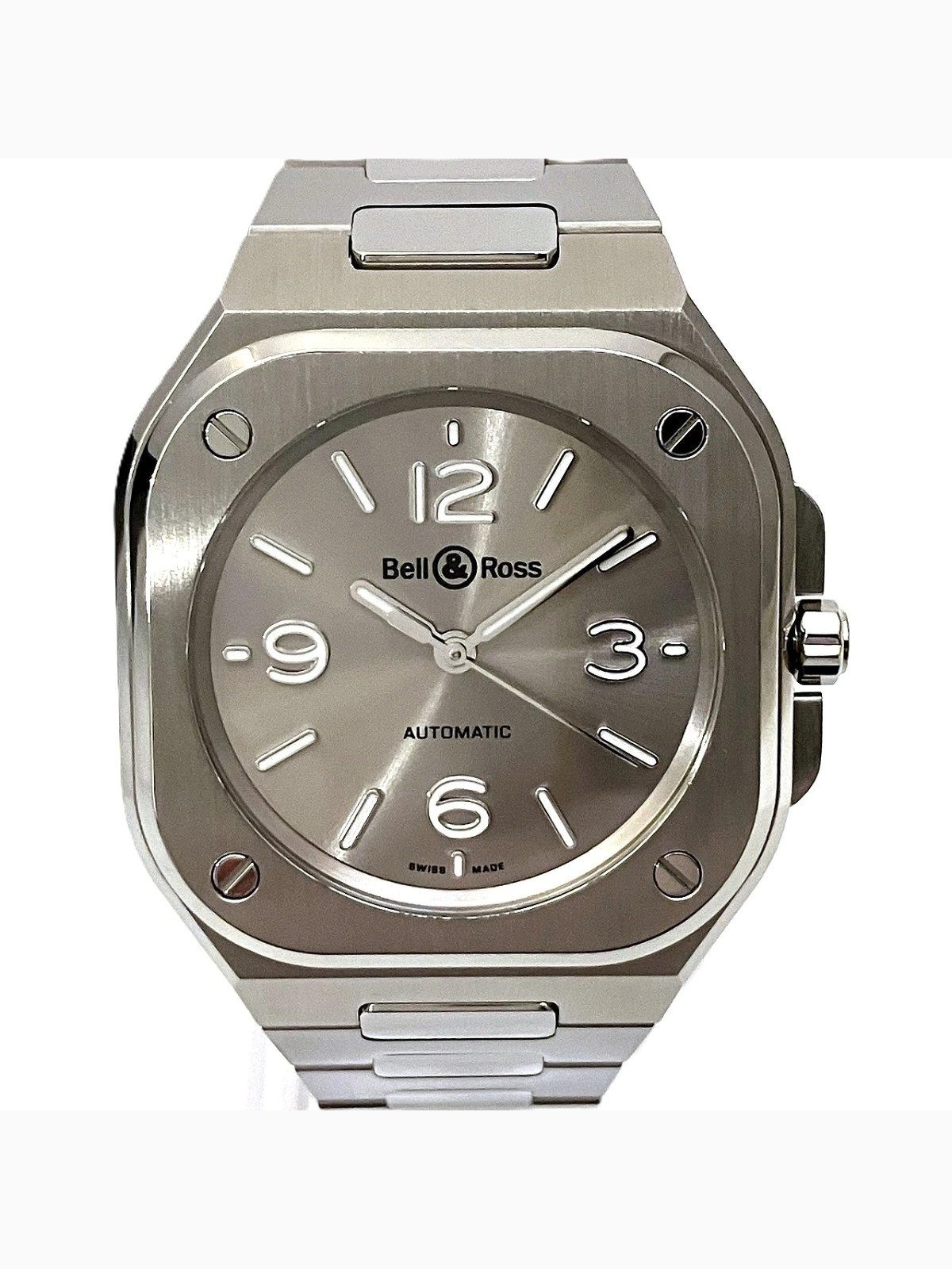 Bell & Ross BR05 Stainless Steel 33.7mm Silver Dial Automatic Men's #WPW816