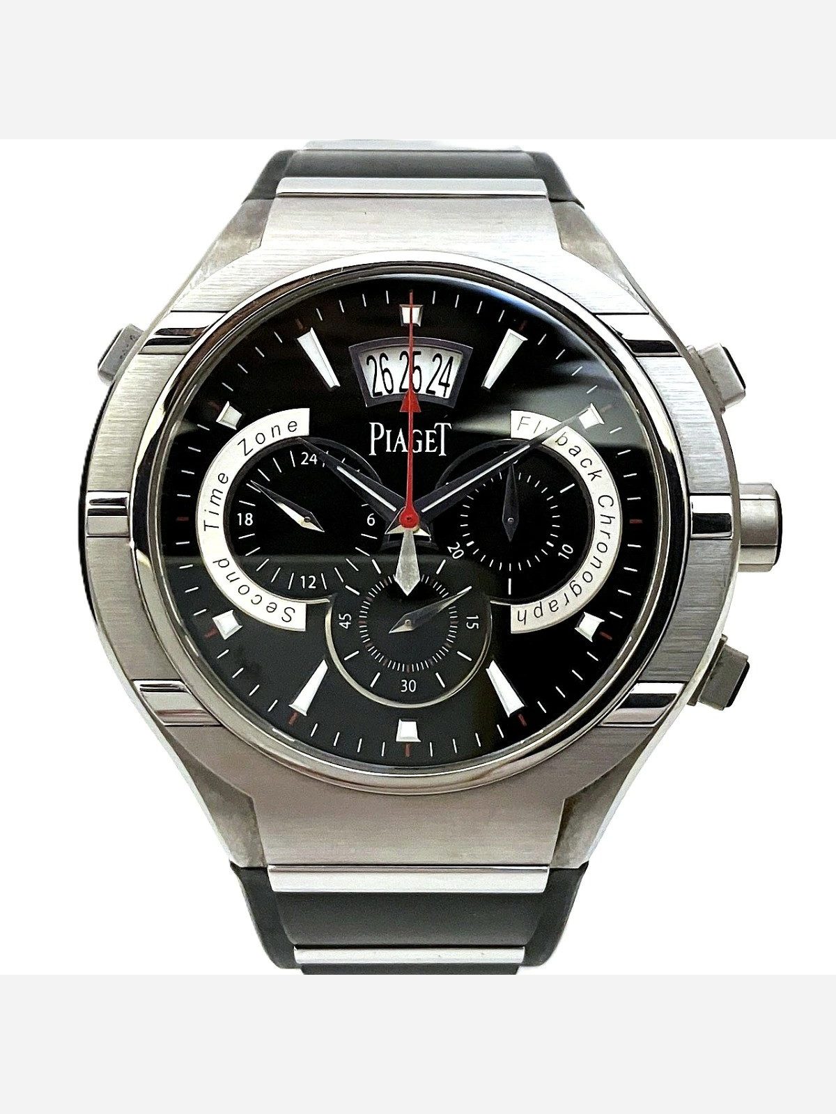 Piaget Polo P10534 Stainless Steel / Titanium 45.3mm Black Dial Men's #WPW809