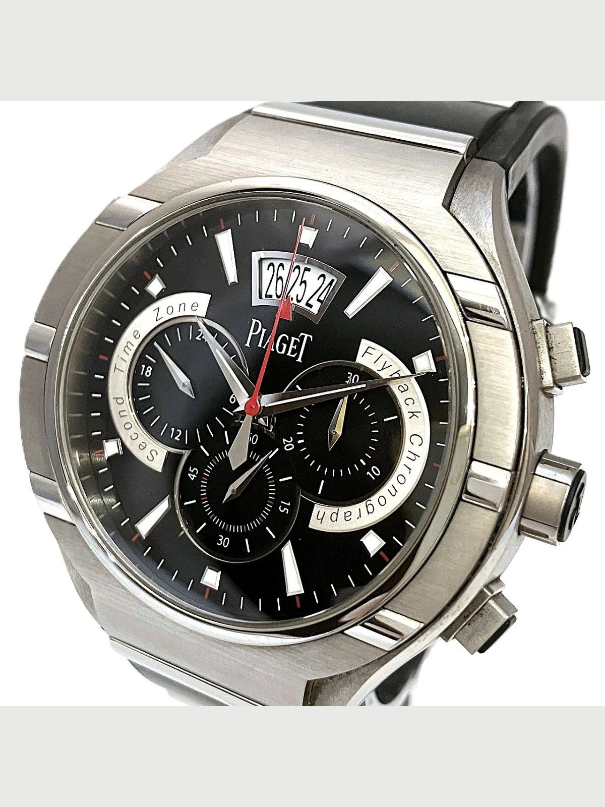 Piaget Polo P10534 Stainless Steel / Titanium 45.3mm Black Dial Men's #WPW809