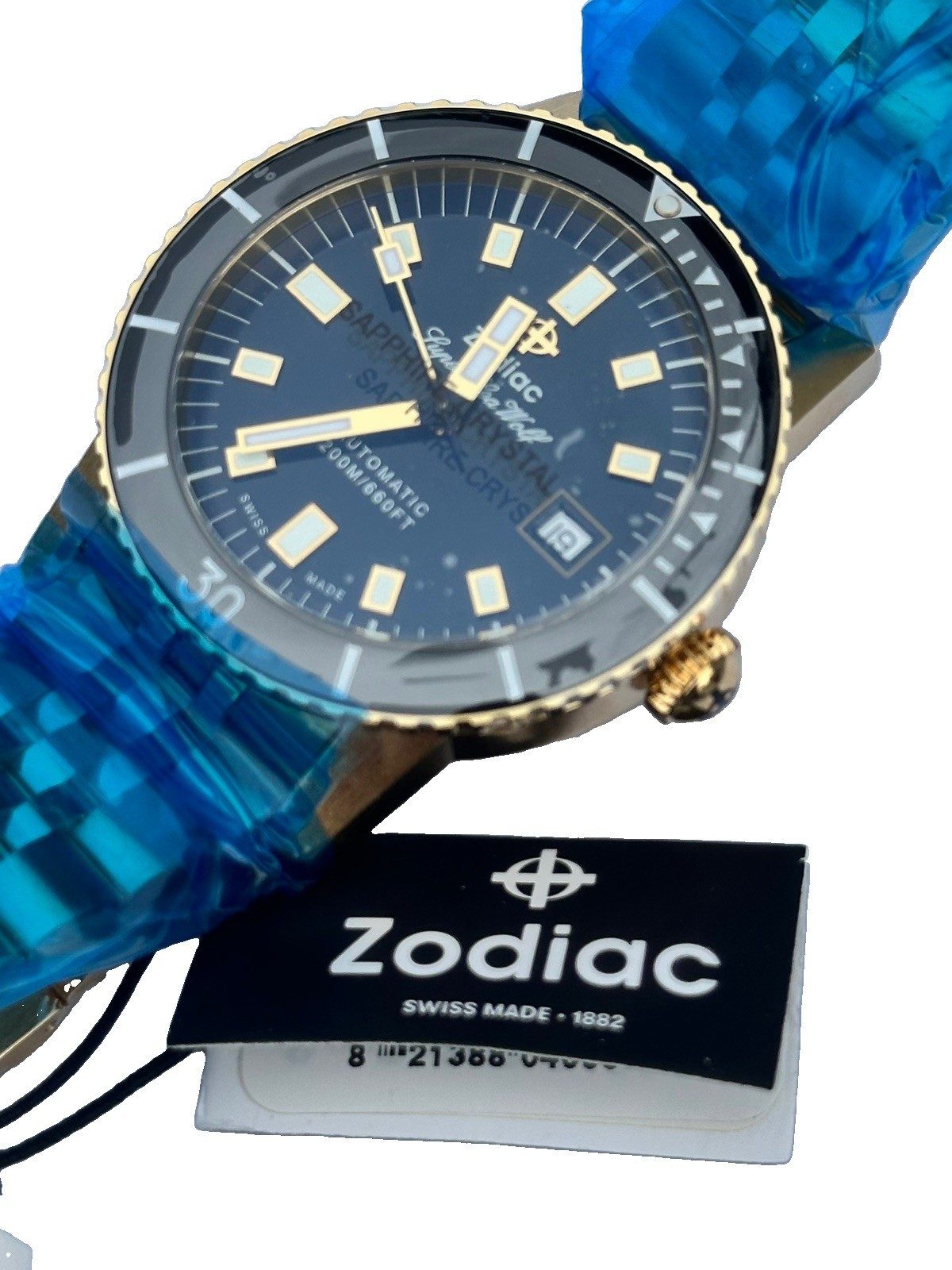 Zodiac New Zodiac Super Sea Wolf Compression ZO9308 18K Gold Limited Edition