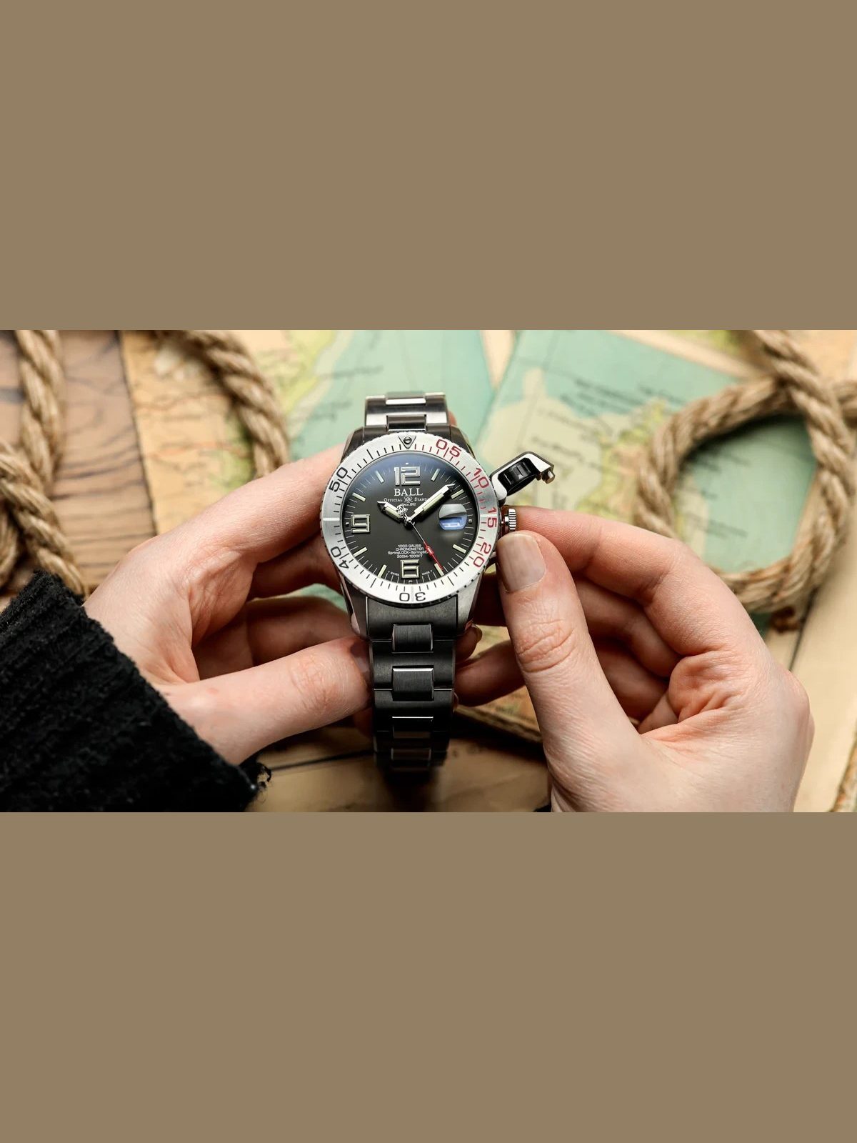 BALL Engineer Hydrocarbon EOD (42mm) DM3200A-S1C-BK New Authorized Dealer