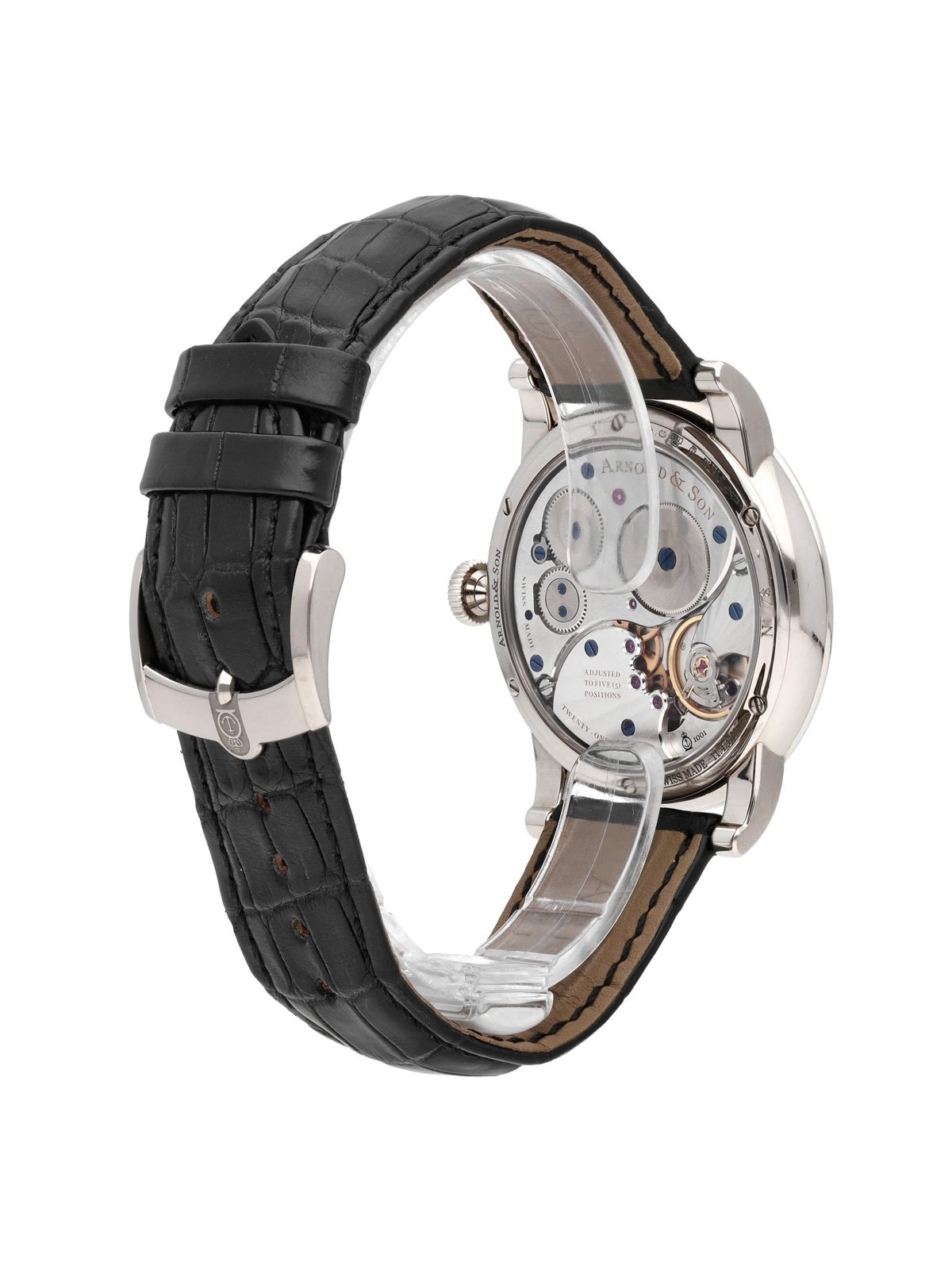 Arnold & Son HM Beagle Set 18k White Gold Manual-Wind Men Watch 1LCAW.S08A.C111W