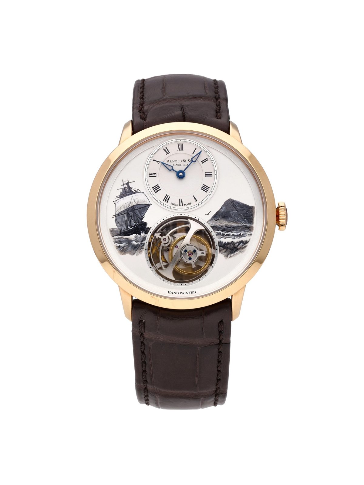 Arnold & Son UTTE Beagle Set 18k Rose Gold Manual-Wind Watch 1UTAR.S07A.C120A