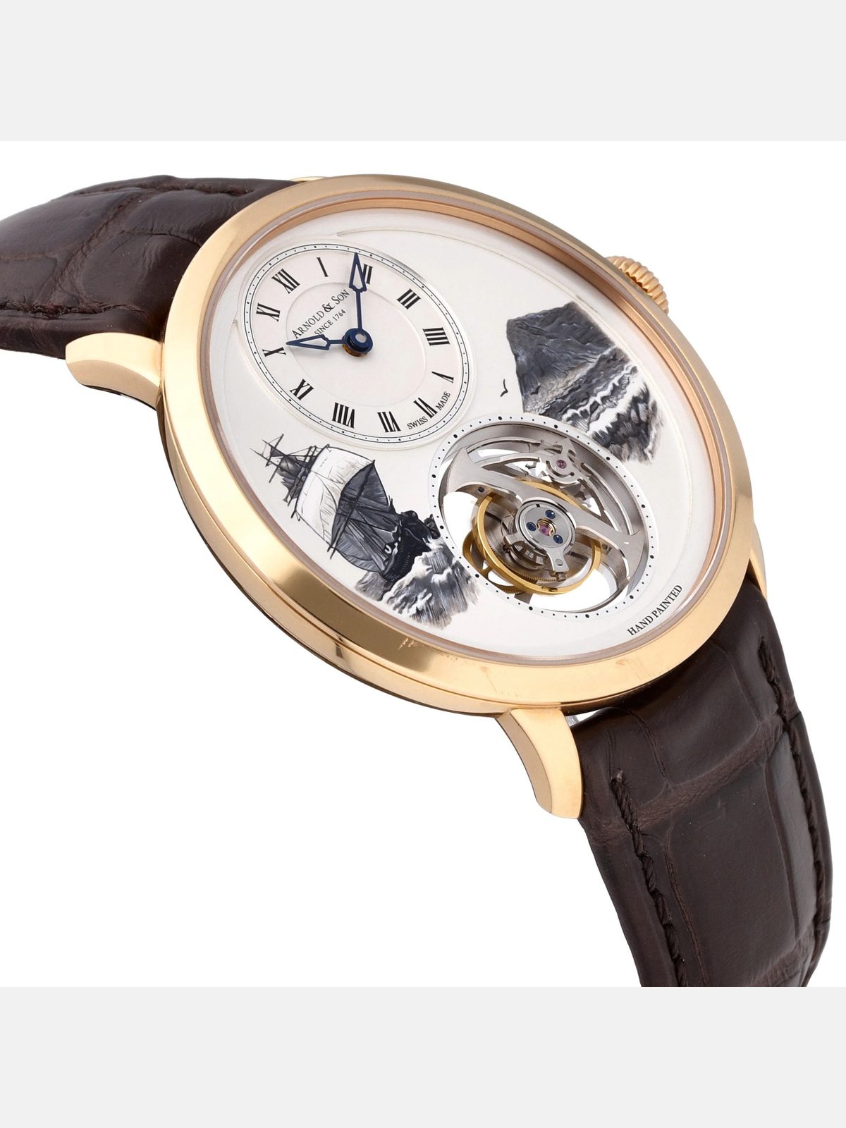 Arnold & Son UTTE Beagle Set 18k Rose Gold Manual-Wind Watch 1UTAR.S07A.C120A