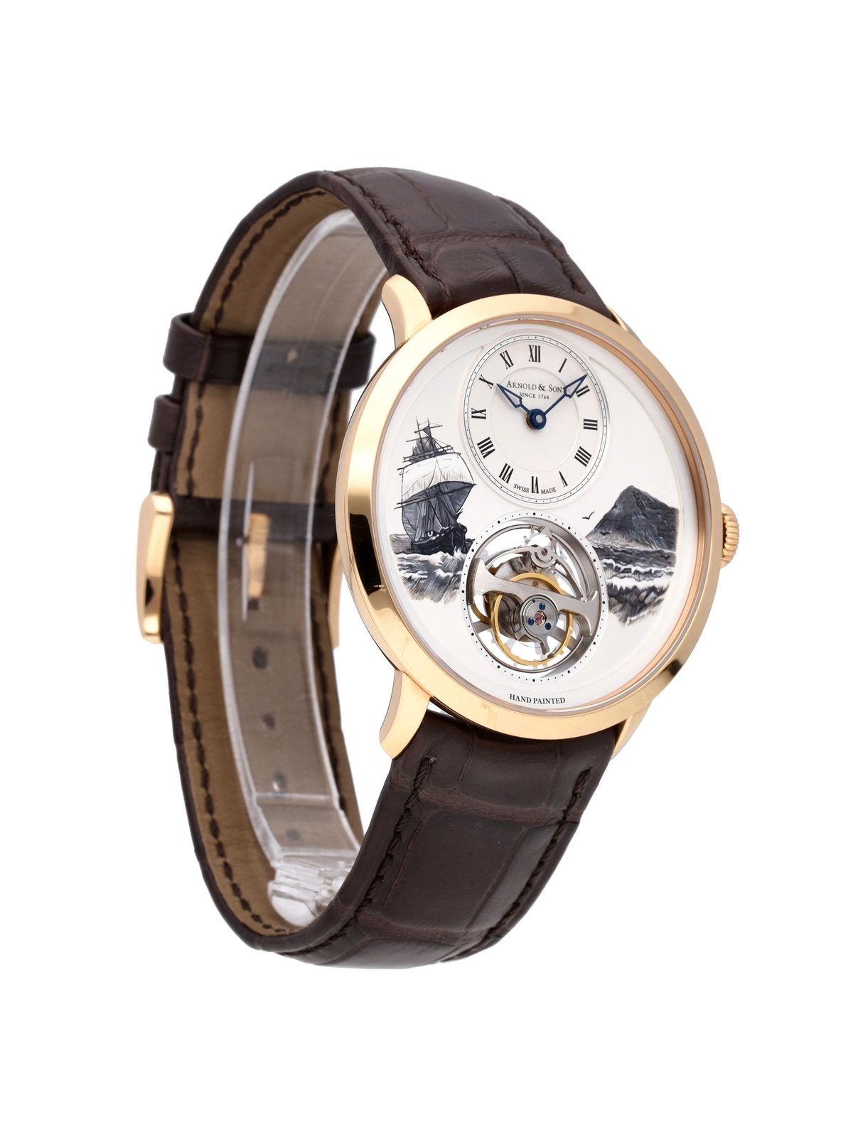 Arnold & Son UTTE Beagle Set 18k Rose Gold Manual-Wind Watch 1UTAR.S07A.C120A
