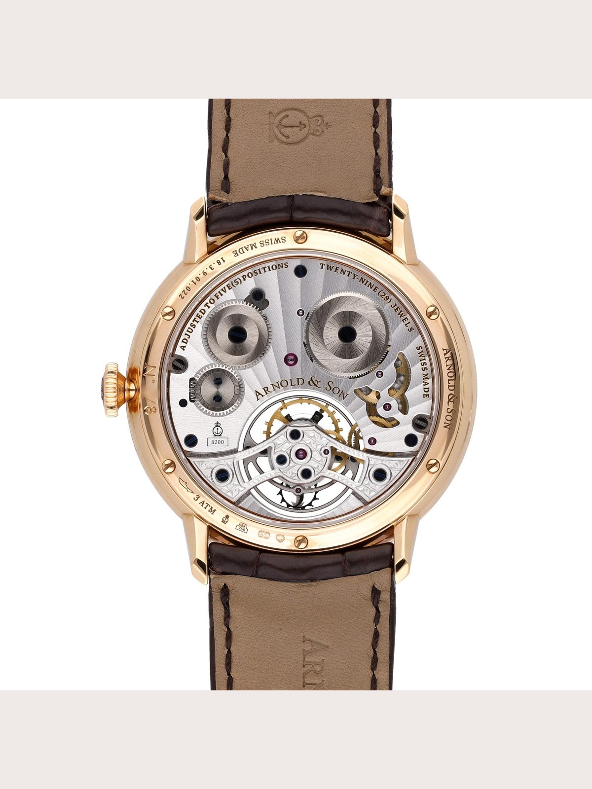 Arnold & Son UTTE Beagle Set 18k Rose Gold Manual-Wind Watch 1UTAR.S07A.C120A