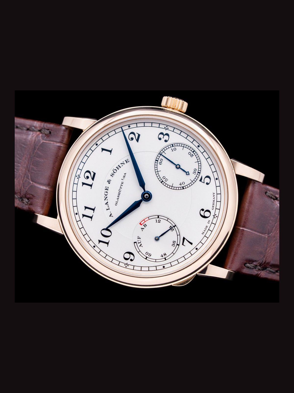 A. Lange & Söhne 1815 Up Down "Suarez Edition" 18K Rose Gold Silver Dial LIMITED