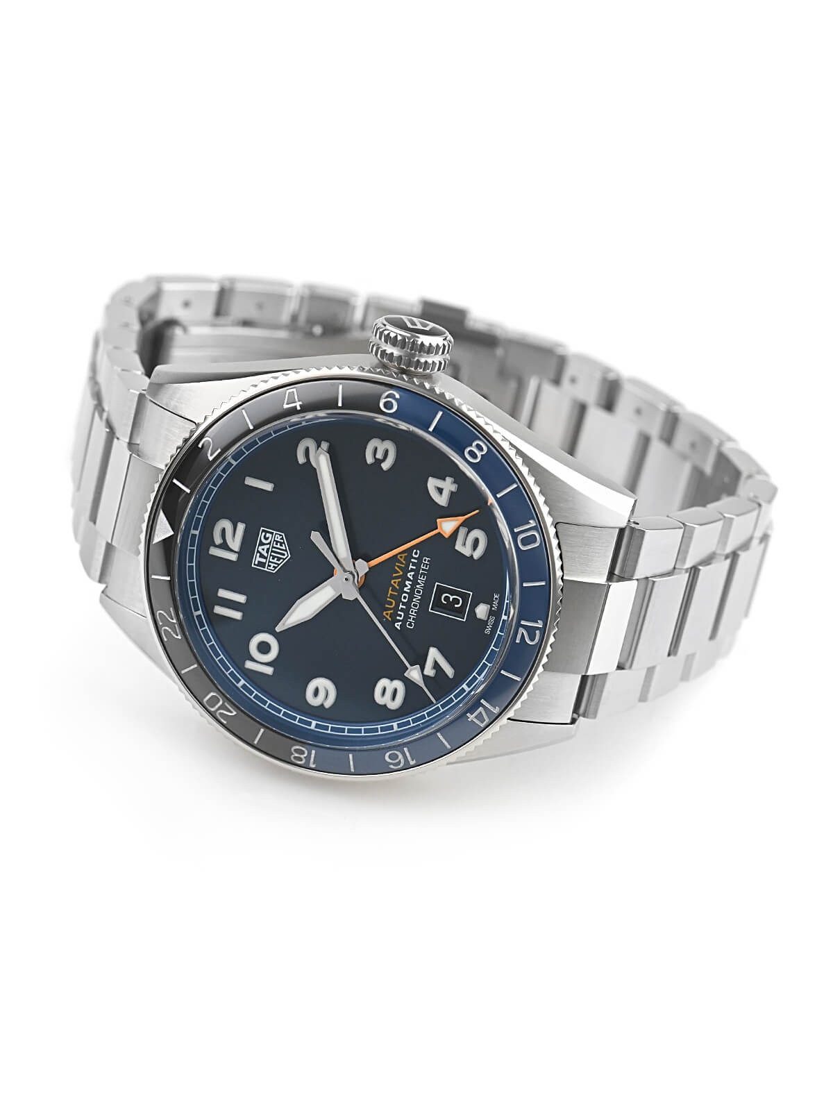 TAG Heuer Autavia GMT 60th Anniv Blue Steel Watch WBE511A.BA0650 NEW NO BOX DEAL