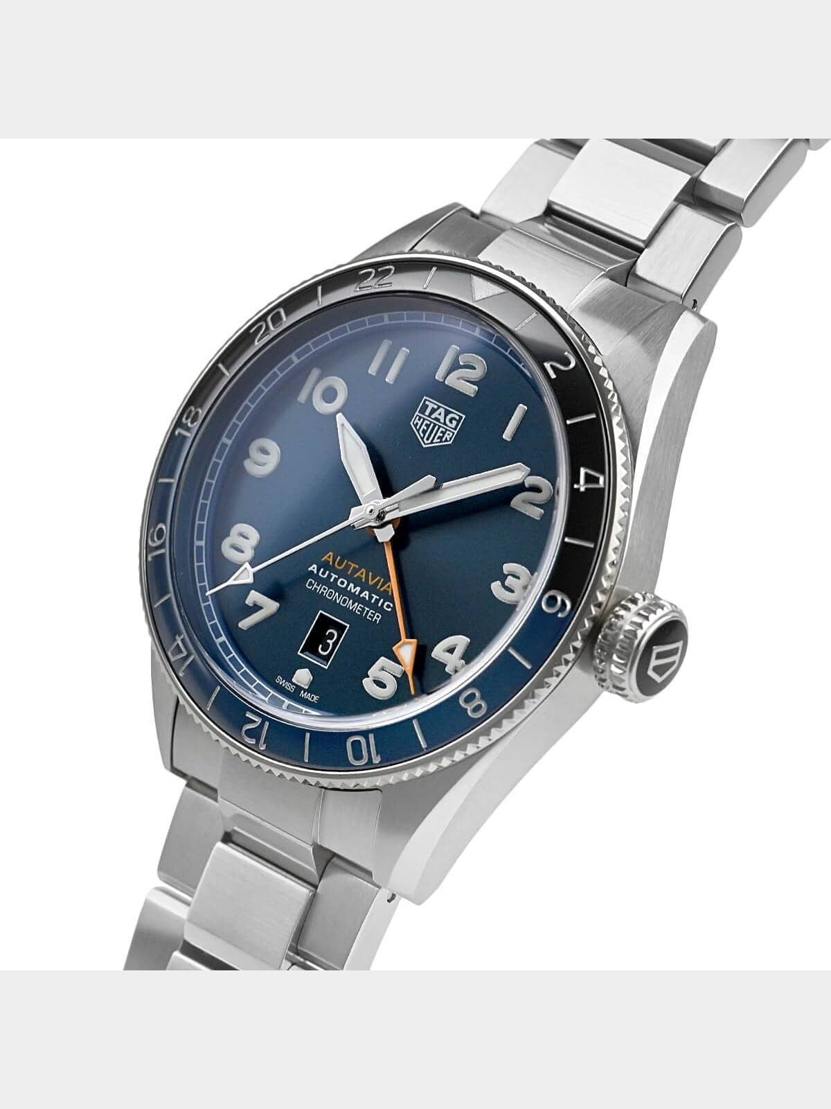 TAG Heuer Autavia GMT 60th Anniv Blue Steel Watch WBE511A.BA0650 NEW NO BOX DEAL