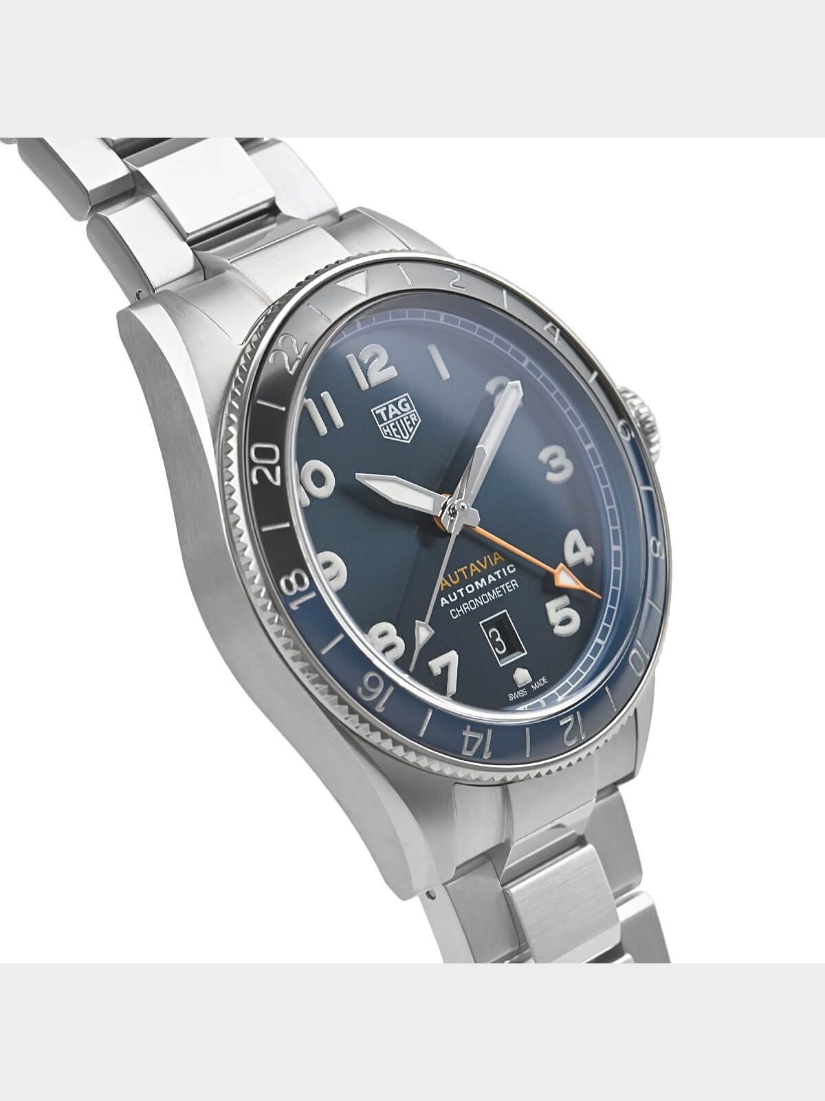 TAG Heuer Autavia GMT 60th Anniv Blue Steel Watch WBE511A.BA0650 NEW NO BOX DEAL