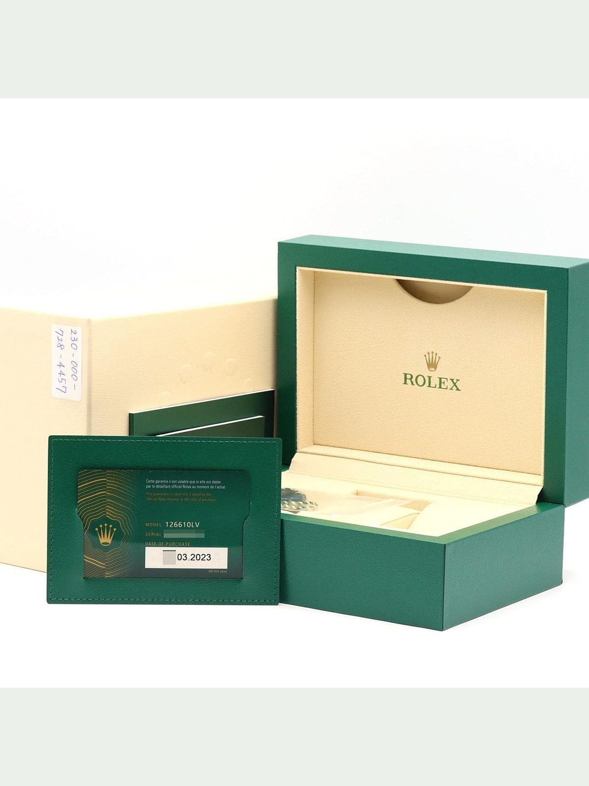 ROLEX Authentic Rolex Submariner Date 126610LV Stainless Steel Mechanical Automatic Watch