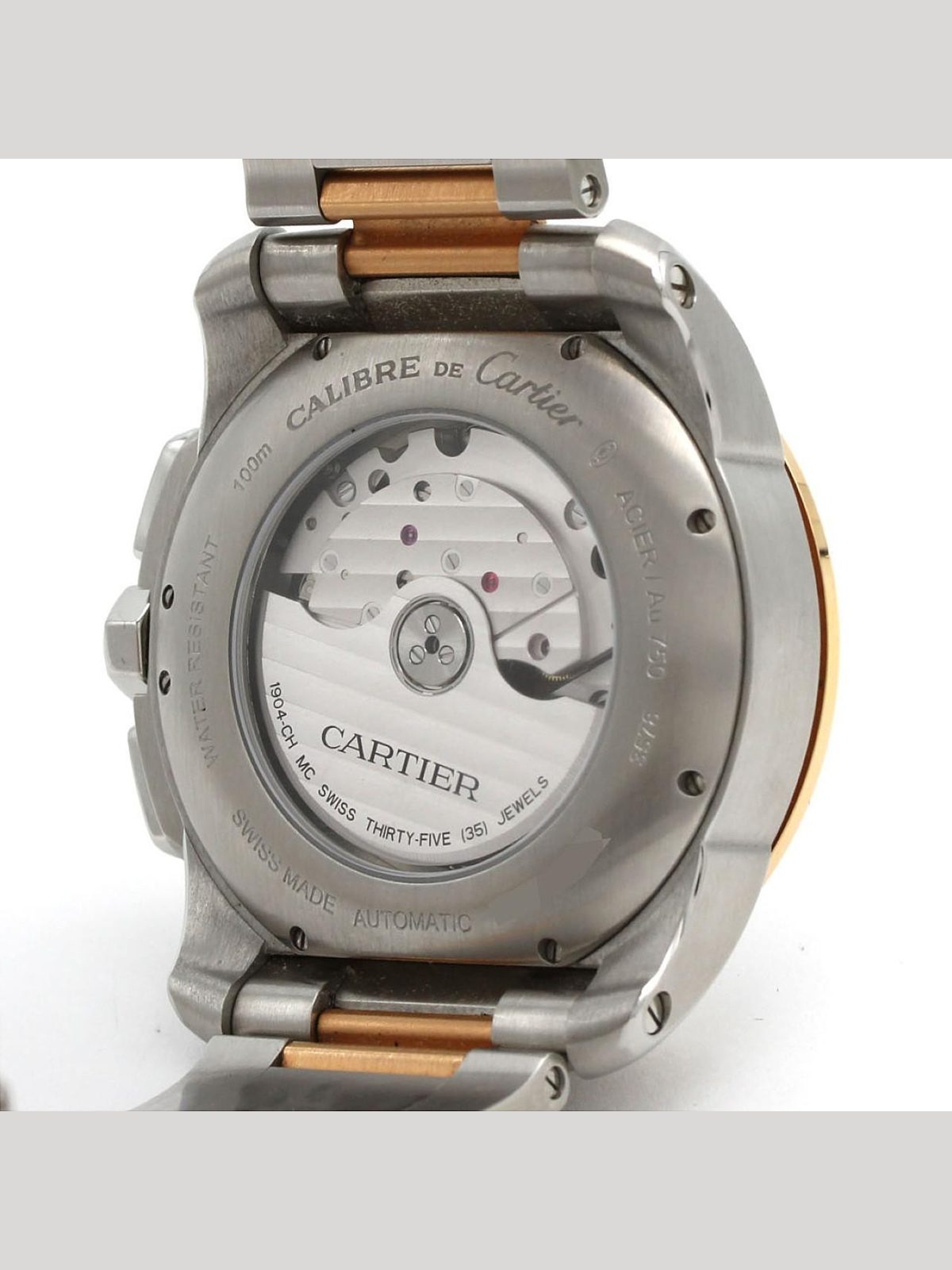 CARTIER Authentic Cartier Calibre de Cartier Chrono PG Combination