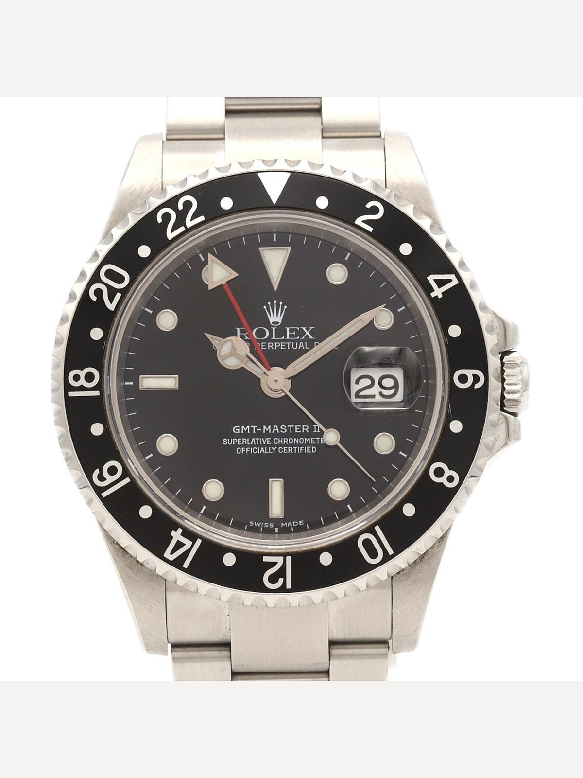 ROLEX Authentic [Unserviced - Value Price] Rolex GMT-Master II 16710 Stainless Steel