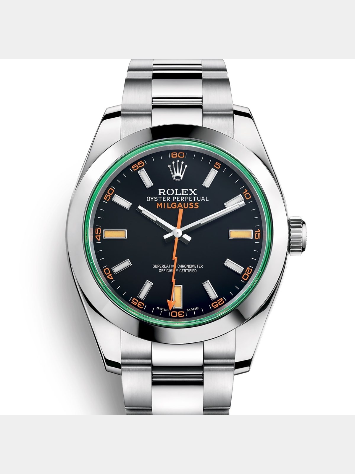 Rolex Milgauss 2022 FULL SET 116400GV Black Oyster Steel 40 mm
