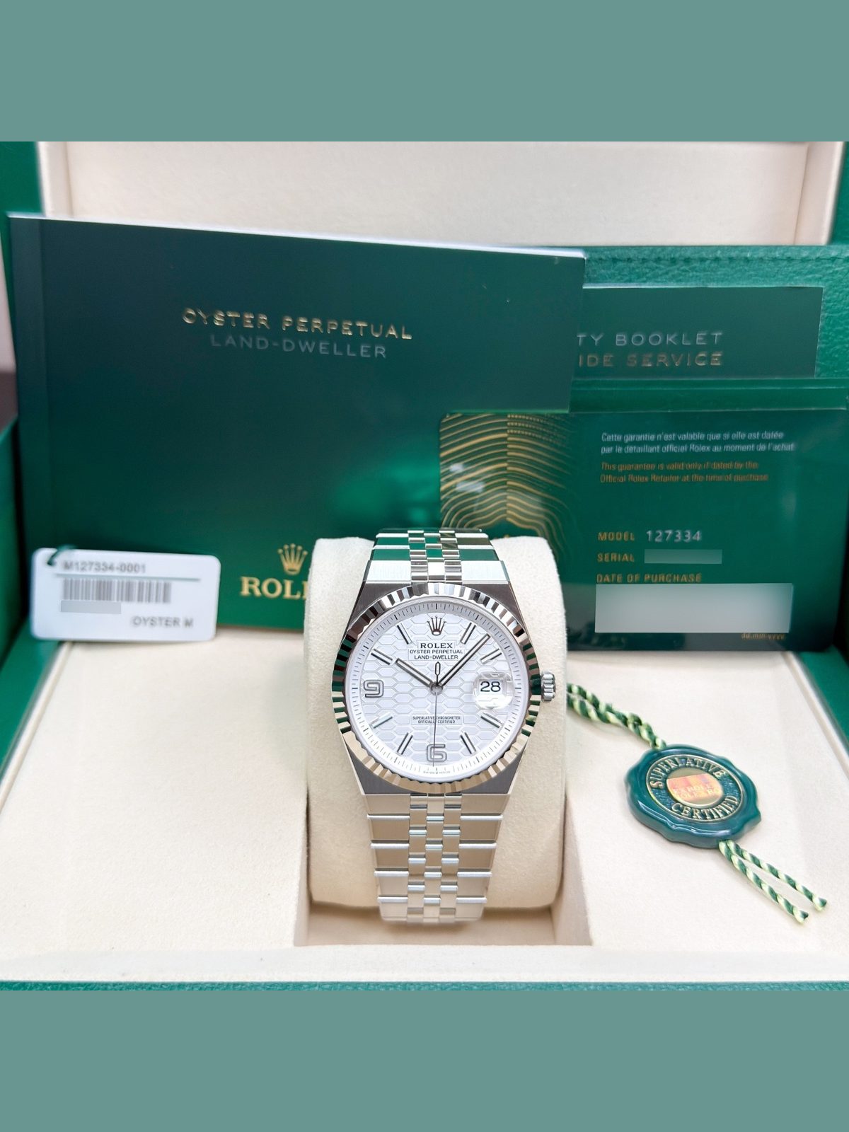 Rolex Land-Dweller NEW 2026 MAY 127334 White Steel 40 mm
