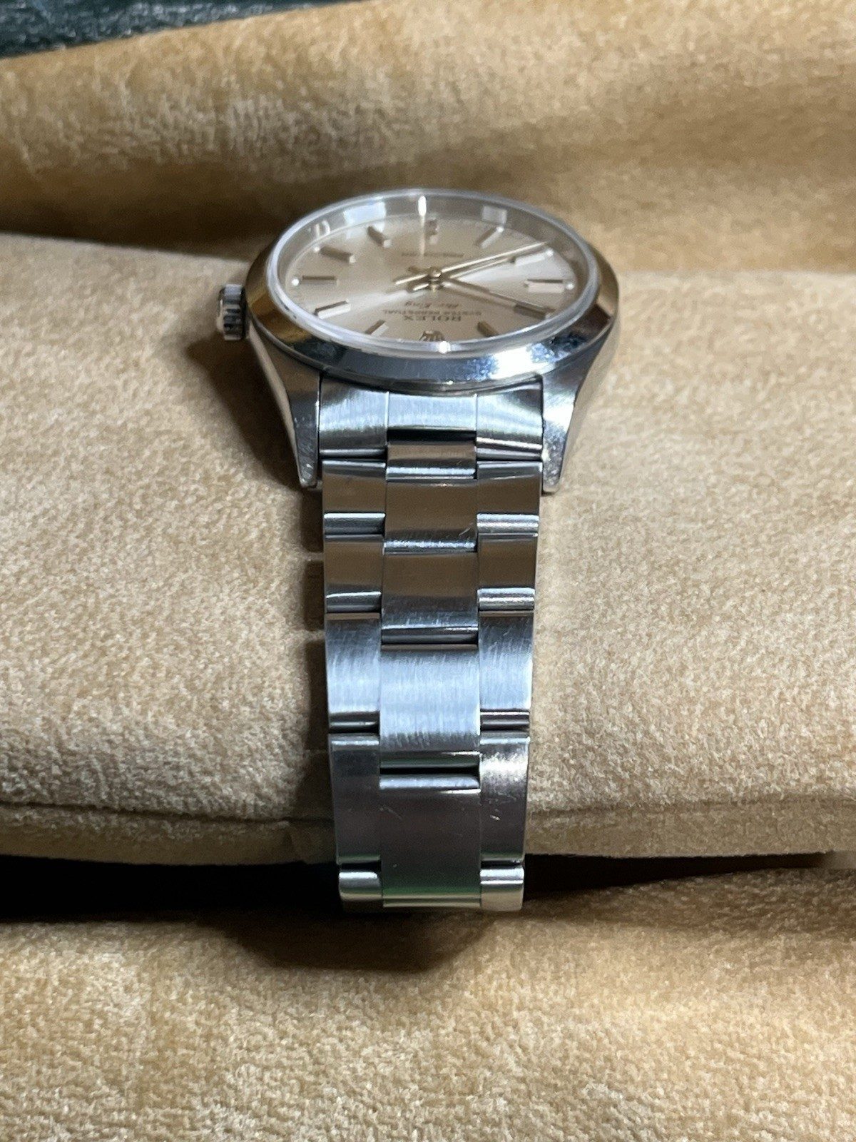 Rolex ♛ Air-King 14000* Silver Dial Full Links, Box & Manuals W/One Owner ~Minty