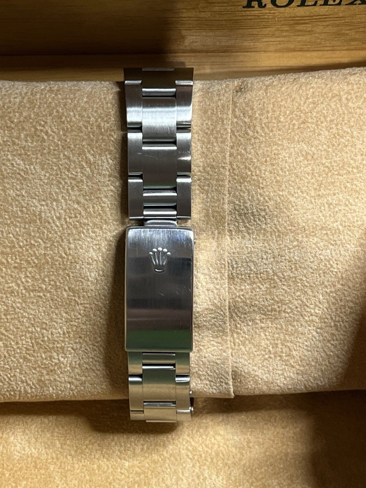 Rolex ♛ Air-King 14000* Silver Dial Full Links, Box & Manuals W/One Owner ~Minty