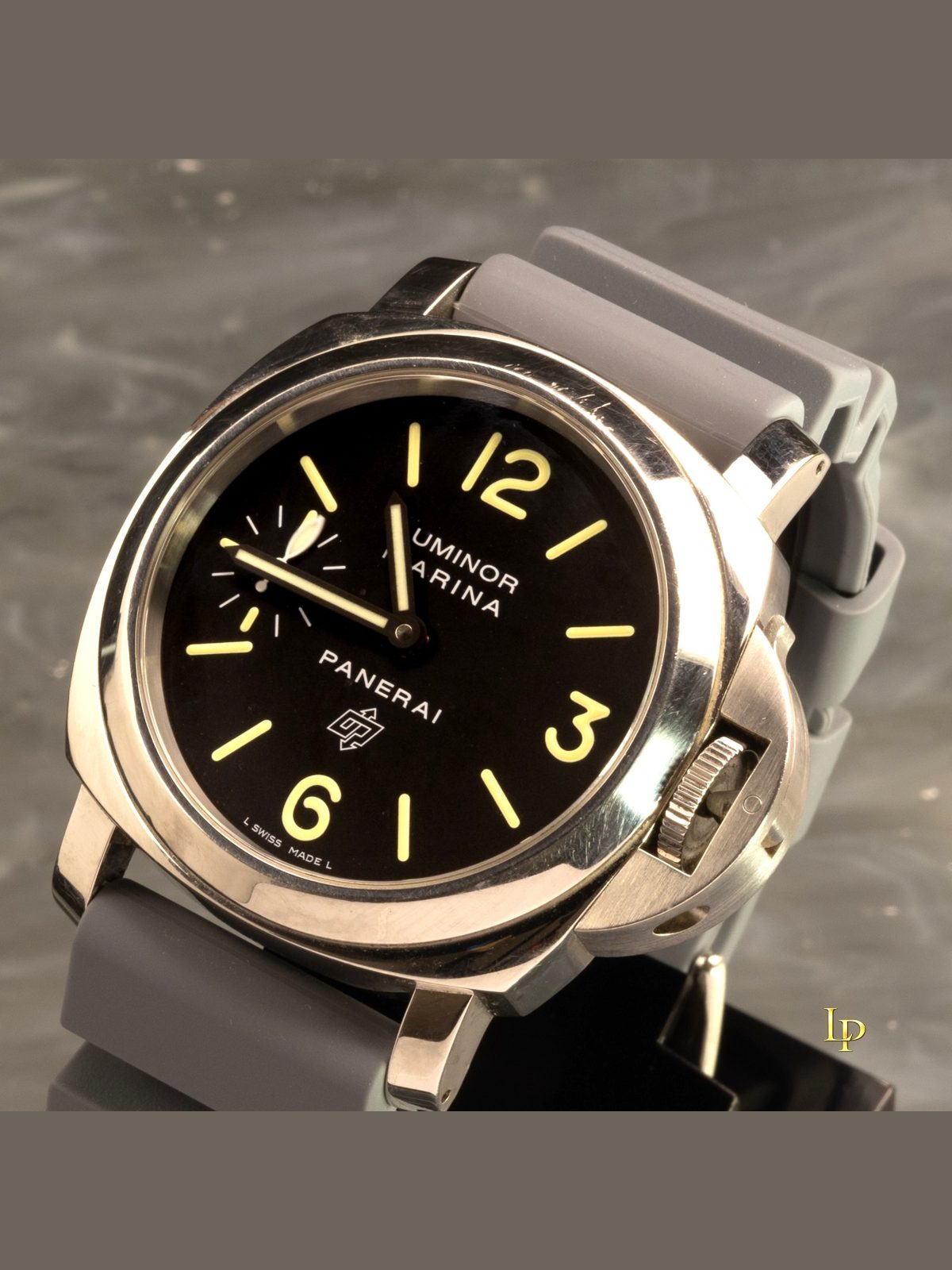 Panerai Luminor Marina Logo PAM01005 44mm Black Dial Full Set Hand Wind
