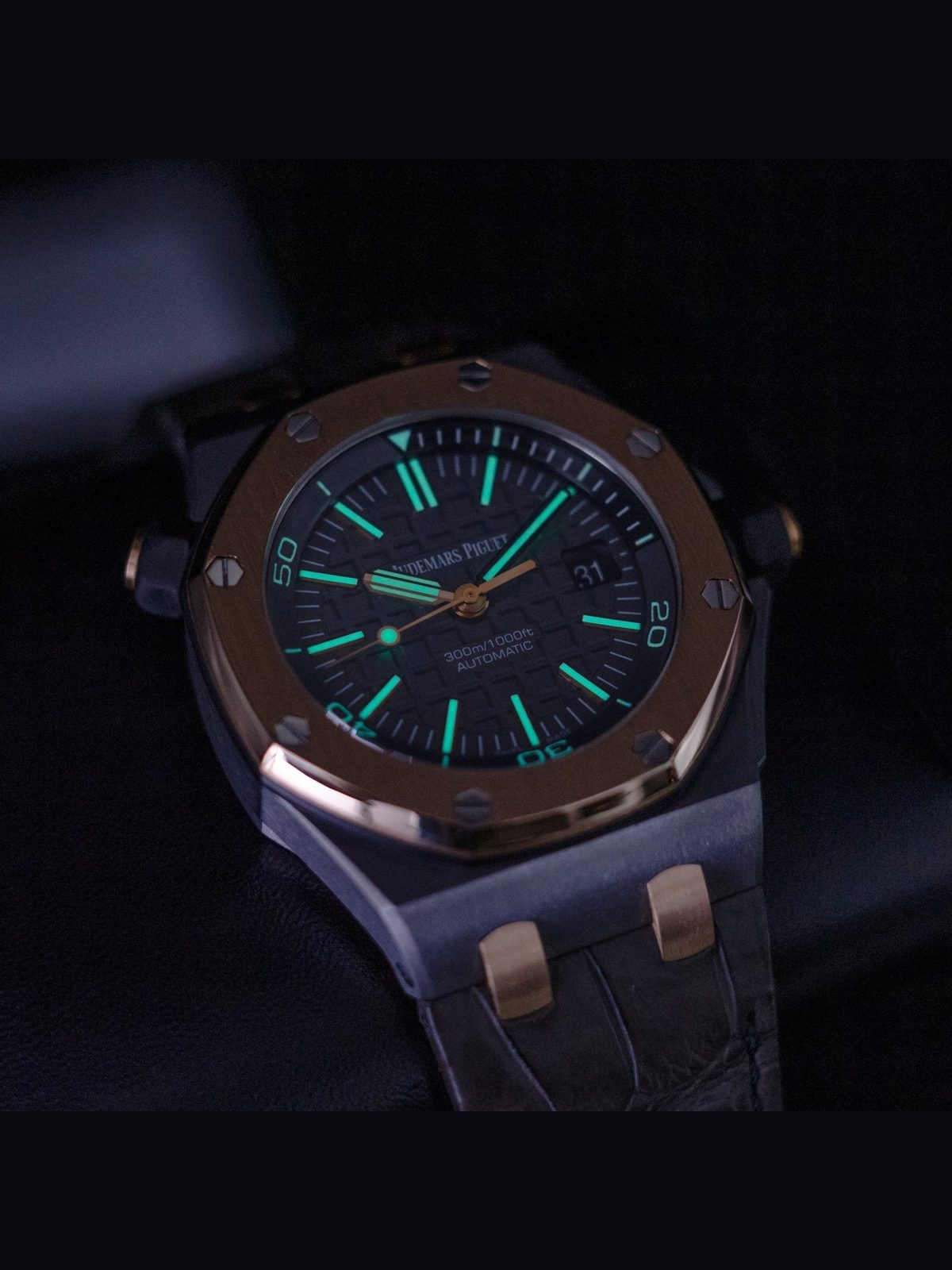 Audemars Piguet Royal Oak Offshore Diver QEII Cup 15709TR Tantalum Box Papers