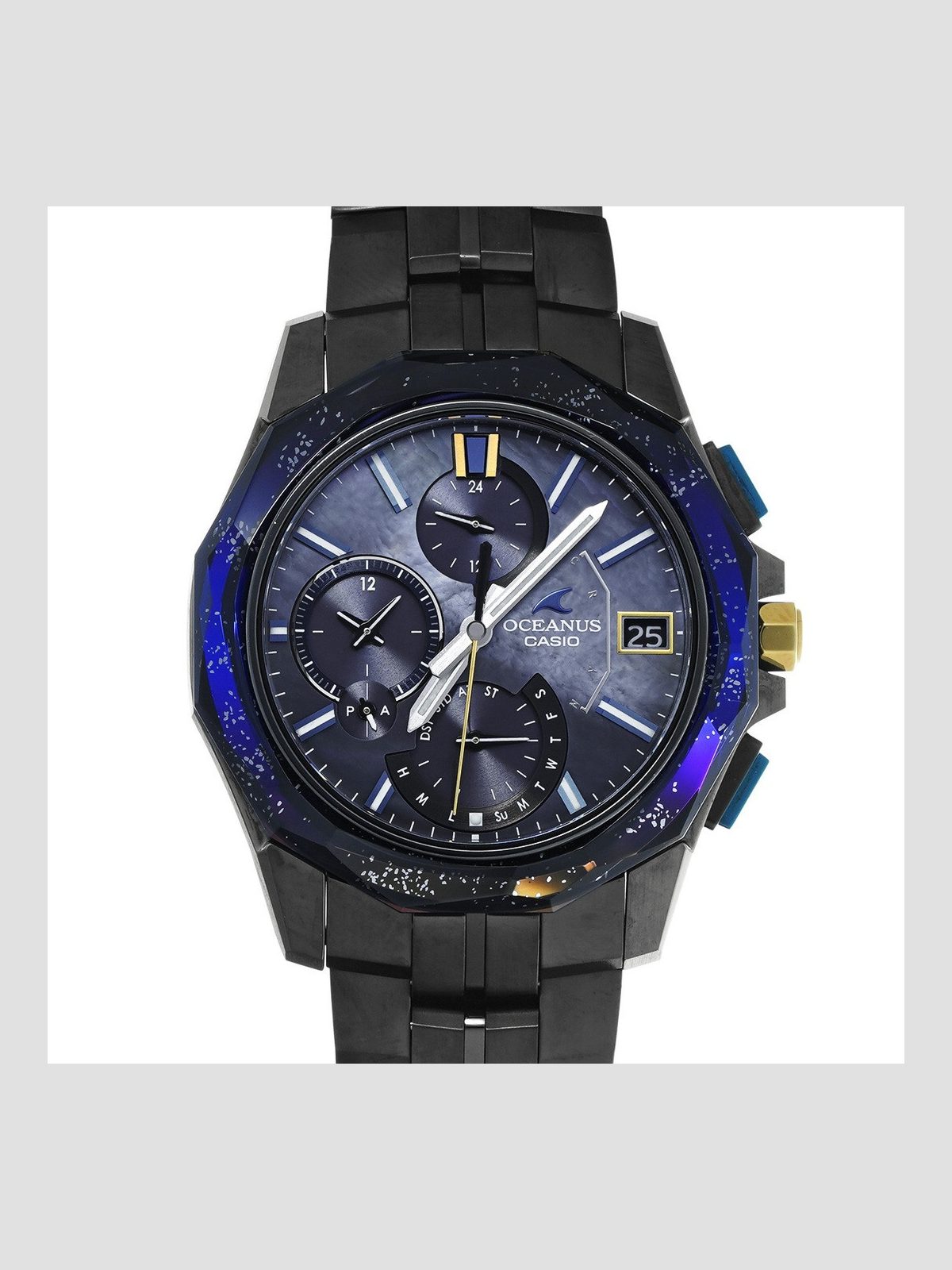 Casio Used Casio OCW-S6000BV-1AJR Black Shell Men's Watch