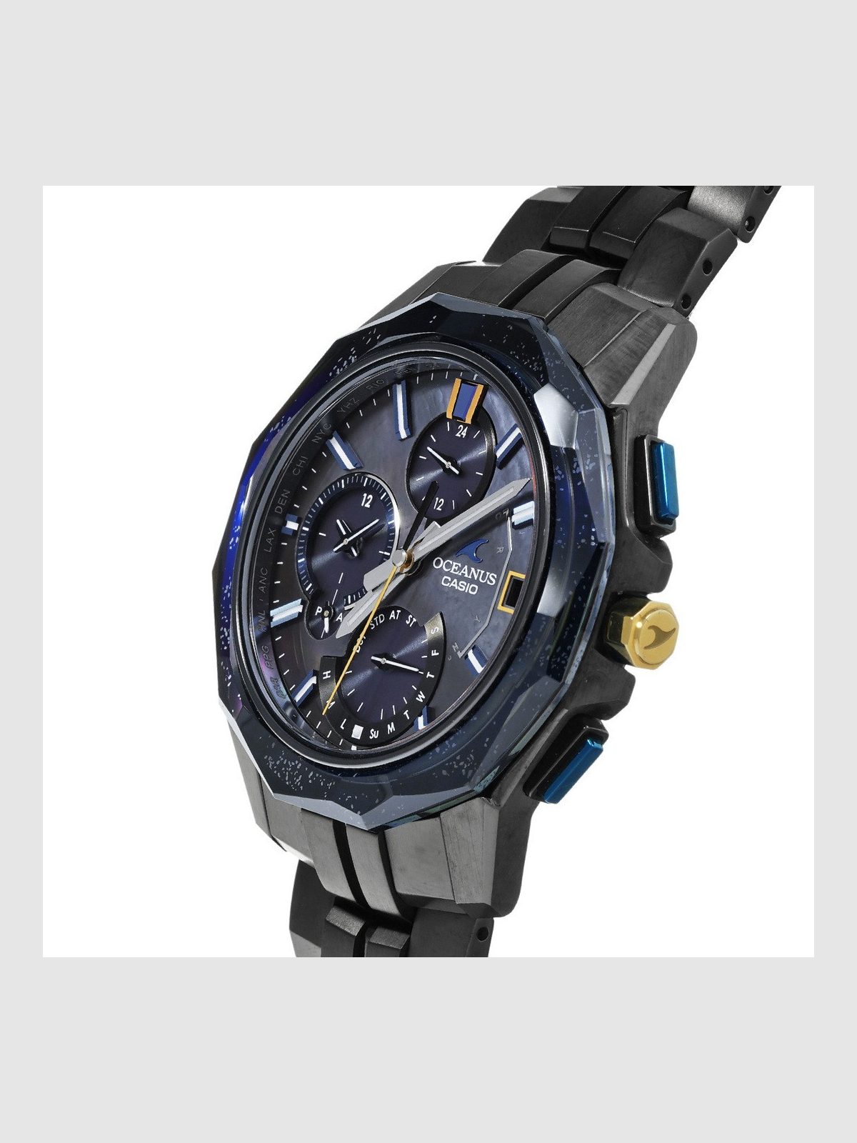 Casio Used Casio OCW-S6000BV-1AJR Black Shell Men's Watch