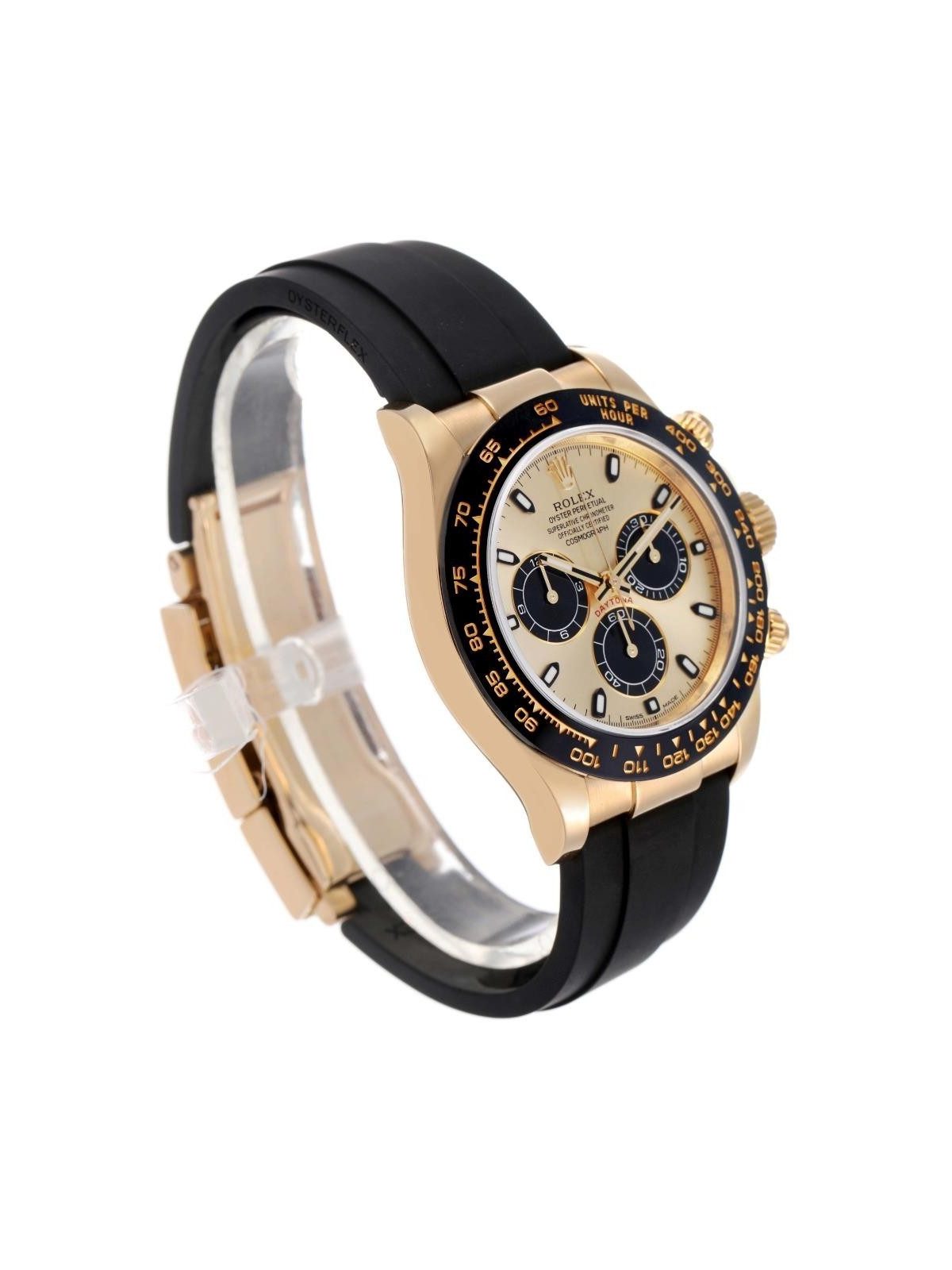 Rolex Daytona Pikachu Yellow Gold Champagne Dial Mens Watch 116518 Box Card
