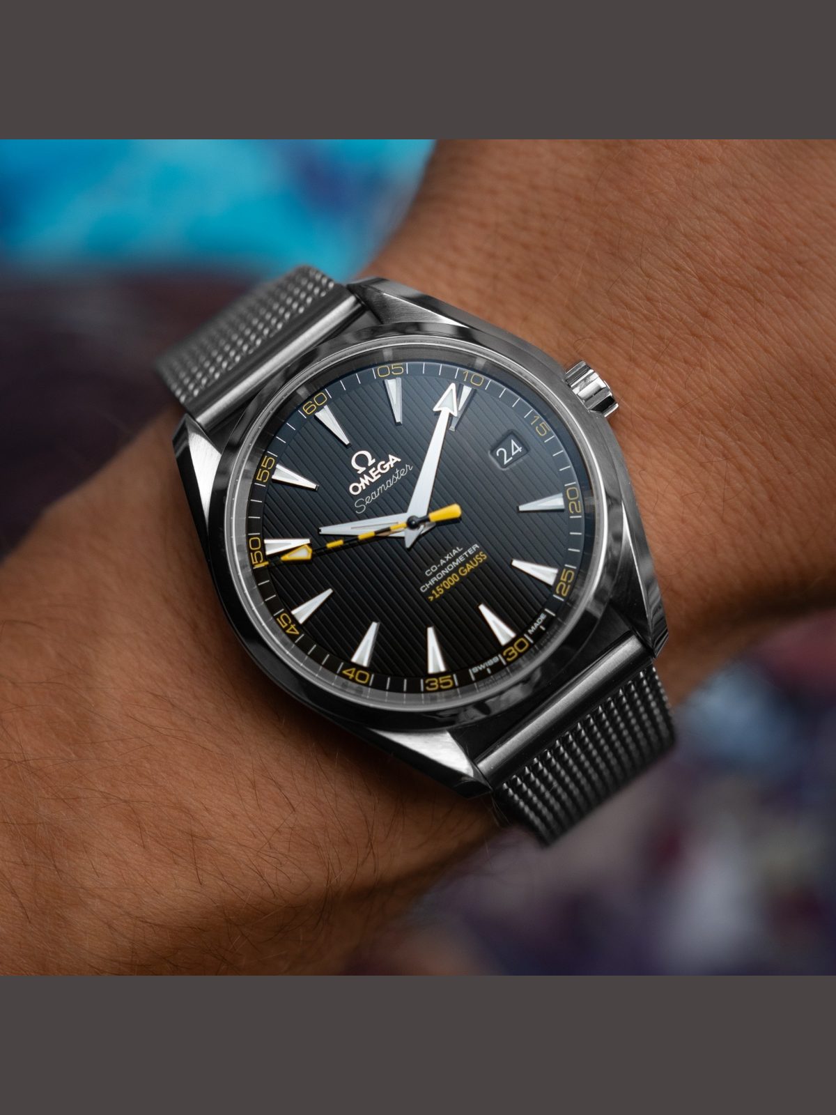 OMEGA 2022 Omega Seamaster Aqua Terra 150m 15,000 Gauss “Bumblebee”231.12.42.21.01.001