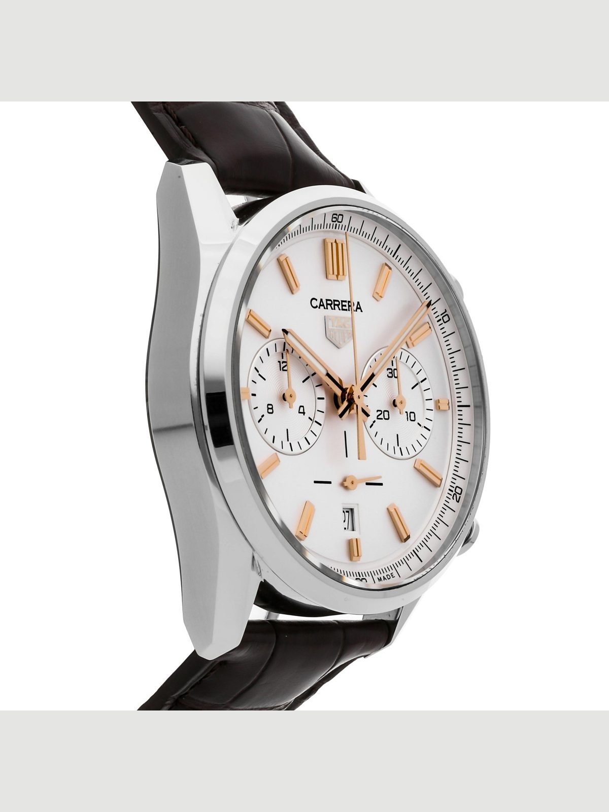 Tag Heuer Carrera Chronograph Steel Auto 42mm Strap Watch CBN2013.FC6483