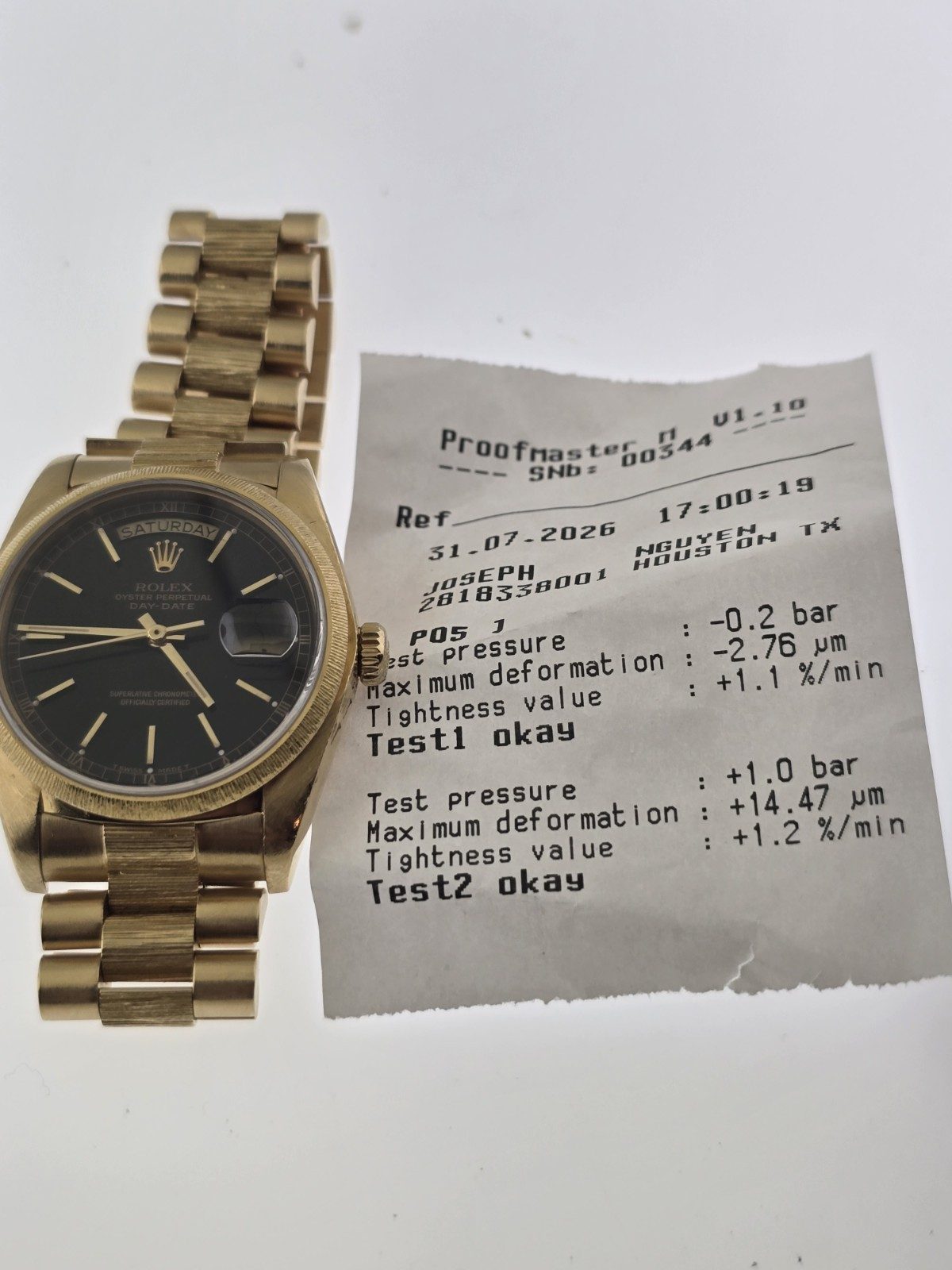 Rolex President Day-Date 18078 18K Factory Barked 36MM Luxury Watch. Beautiful.