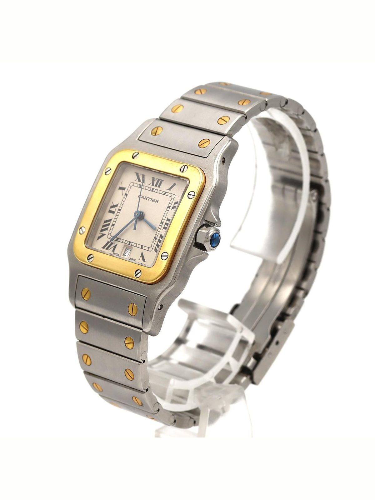 CARTIER Authentic [Unserviced - Value Price] Cartier Santos Galbee LM Two-Tone W2001...