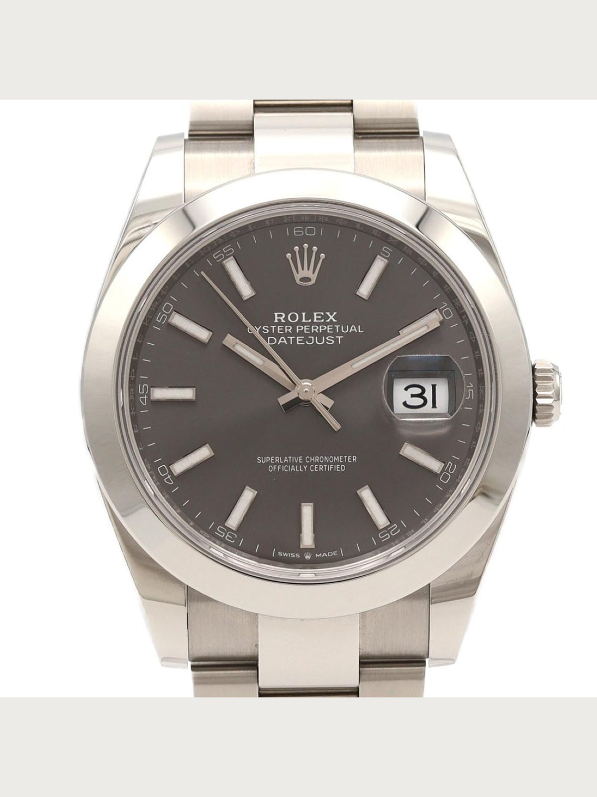ROLEX Authentic Rolex Datejust 126300 Stainless Steel Mechanical Automatic Random ...