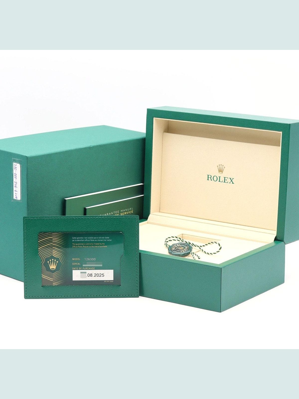 ROLEX Authentic Rolex Datejust 126300 Stainless Steel Mechanical Automatic Random ...