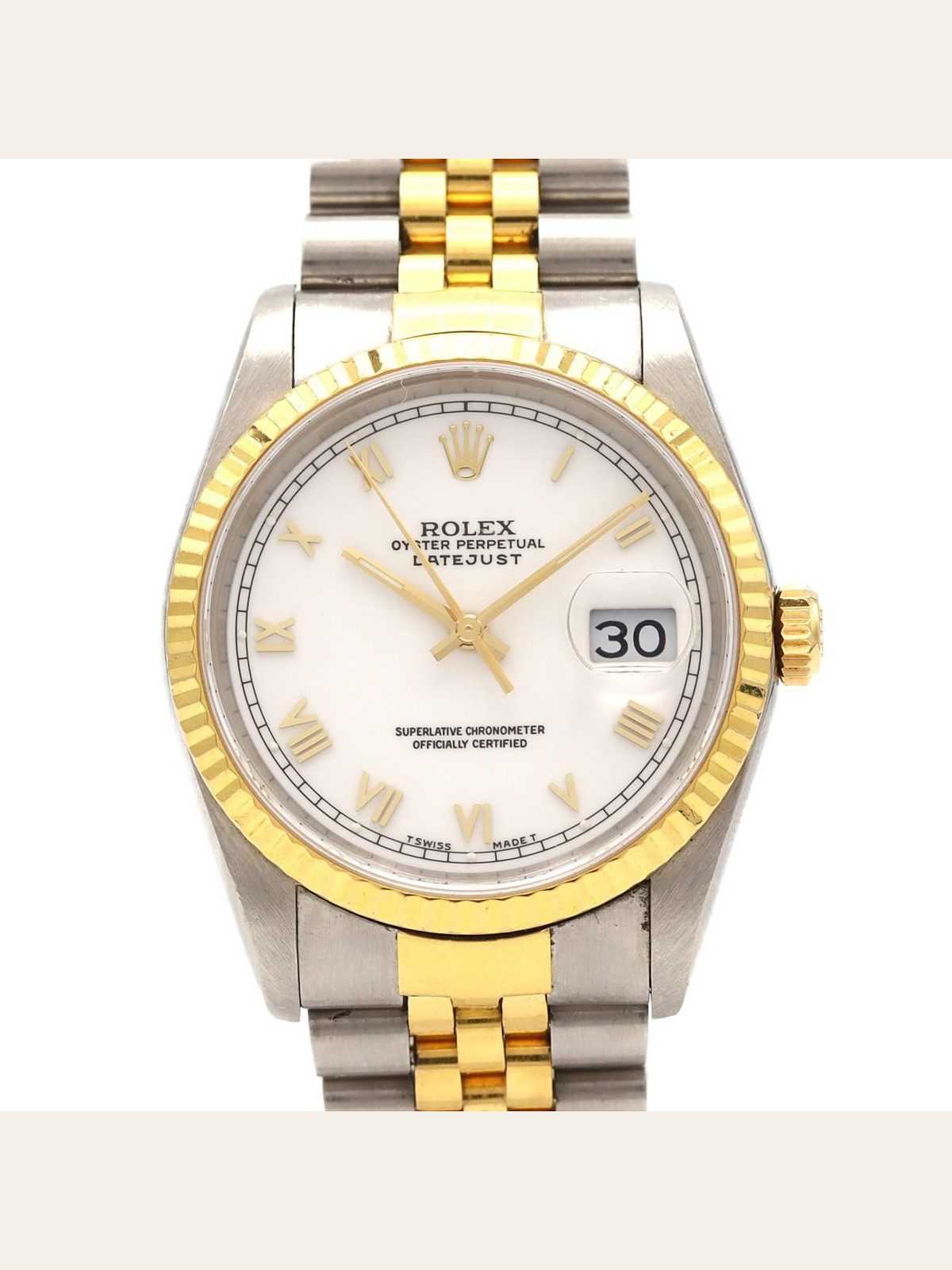 ROLEX Authentic [Unserviced - Value Price] Rolex Datejust 16233 SSxYG Mechanical A...