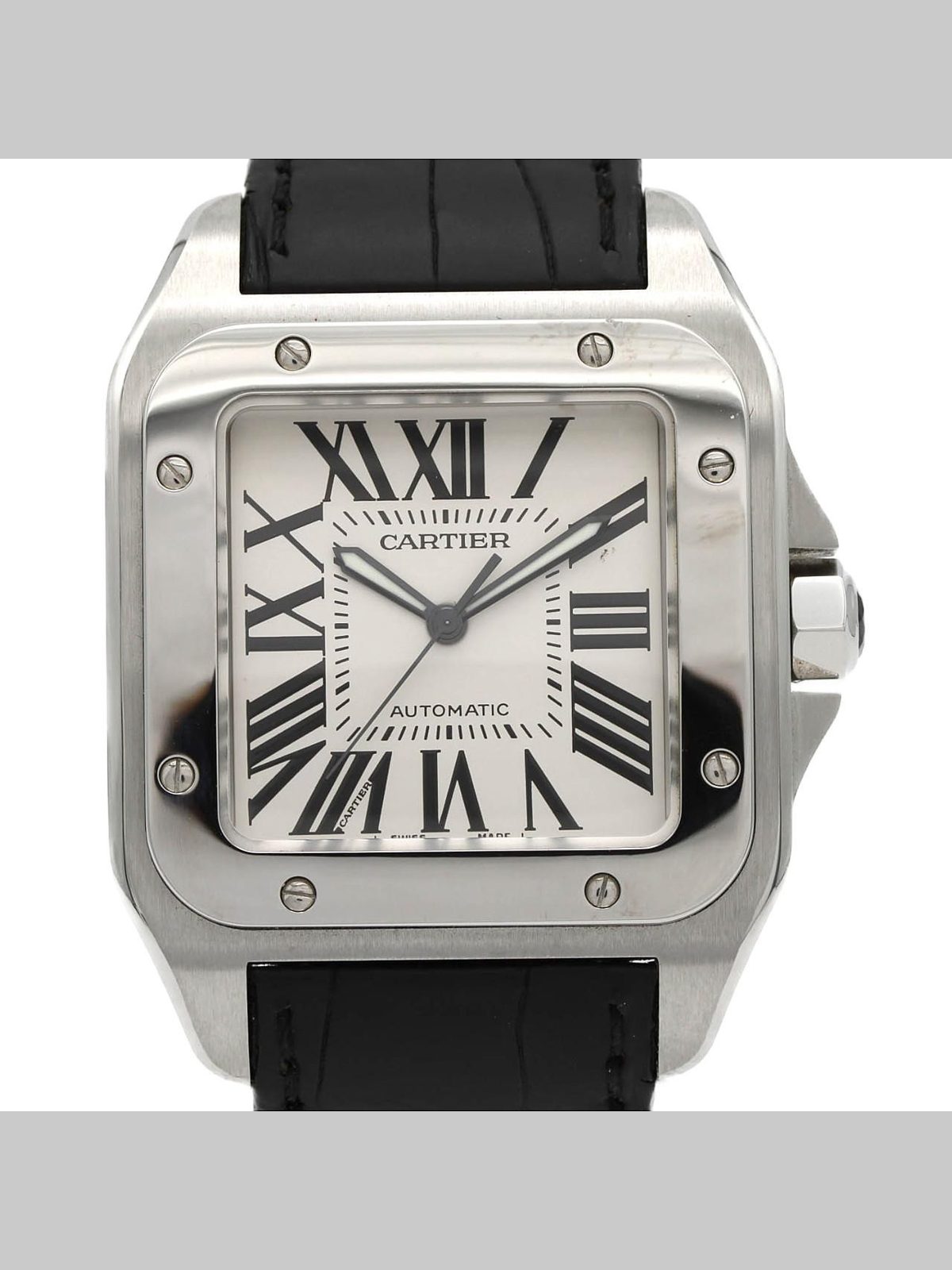 CARTIER Authentic [Unserviced - Value Price] Cartier Santos 100 LM W20073X8 Stainless Steel Watch