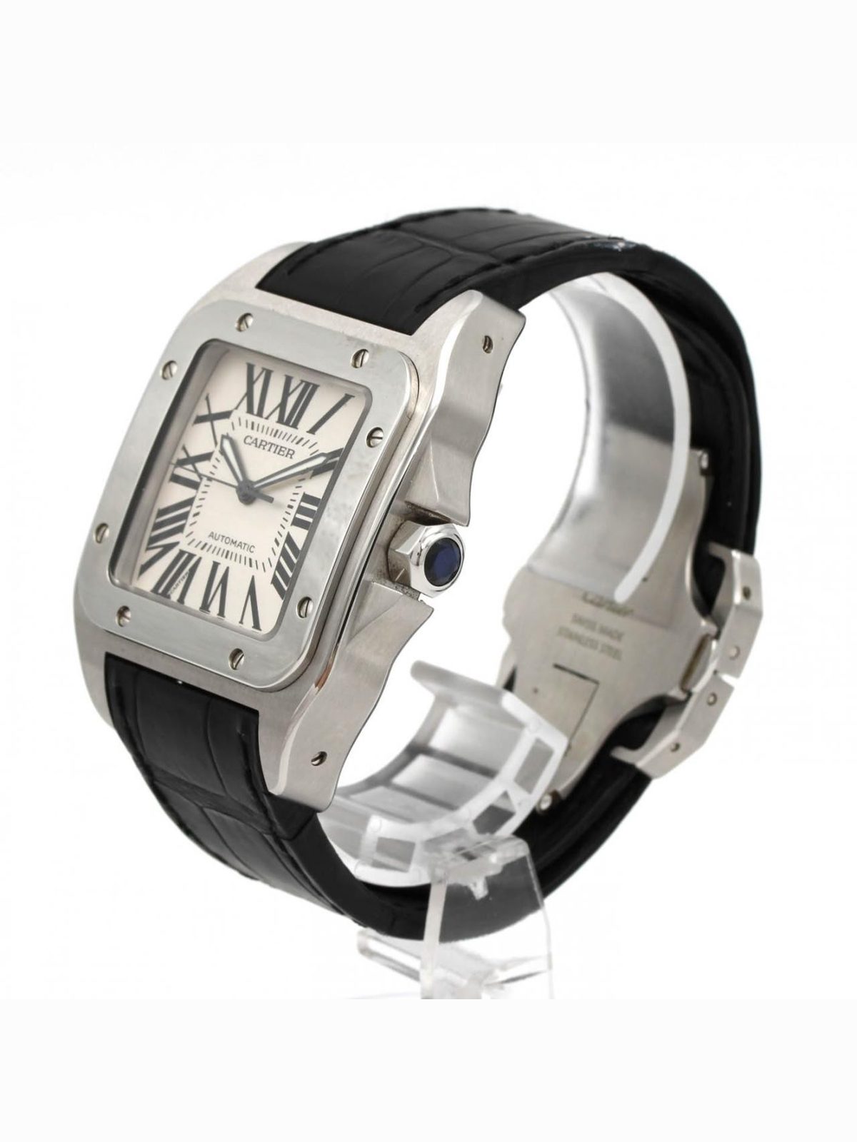 CARTIER Authentic [Unserviced - Value Price] Cartier Santos 100 LM W20073X8 Stainless Steel Watch