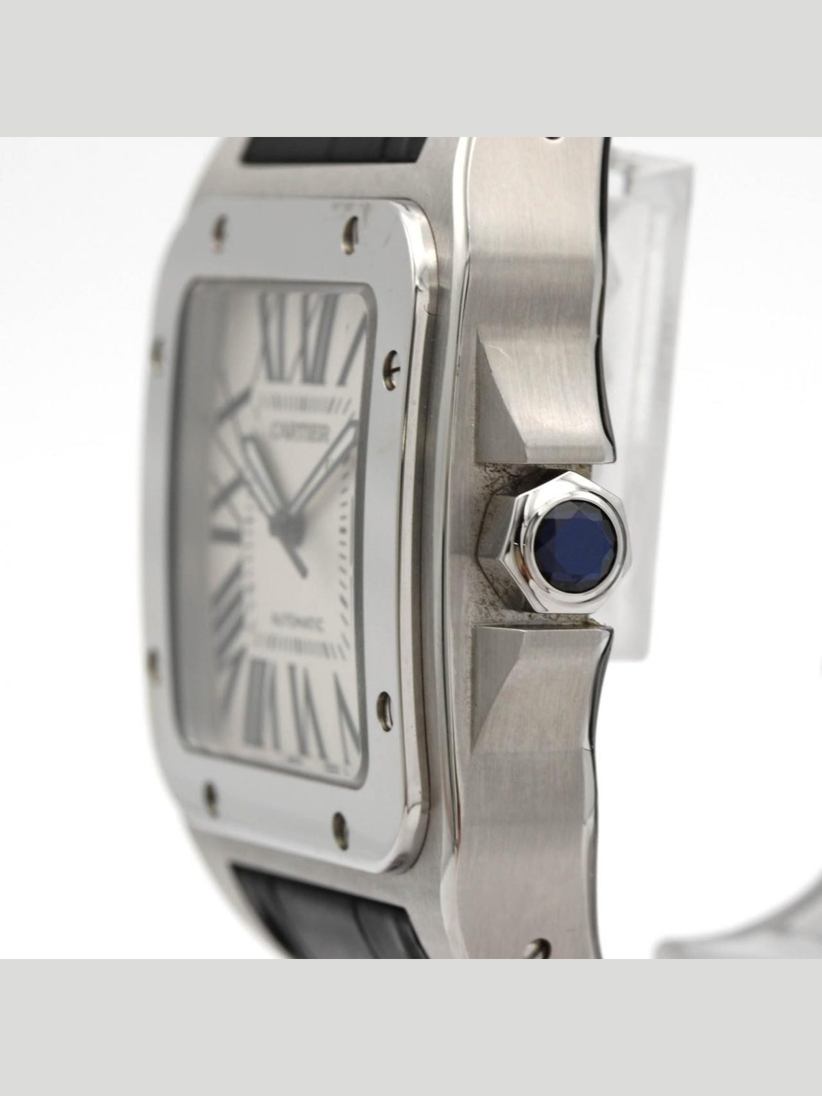 CARTIER Authentic [Unserviced - Value Price] Cartier Santos 100 LM W20073X8 Stainless Steel Watch