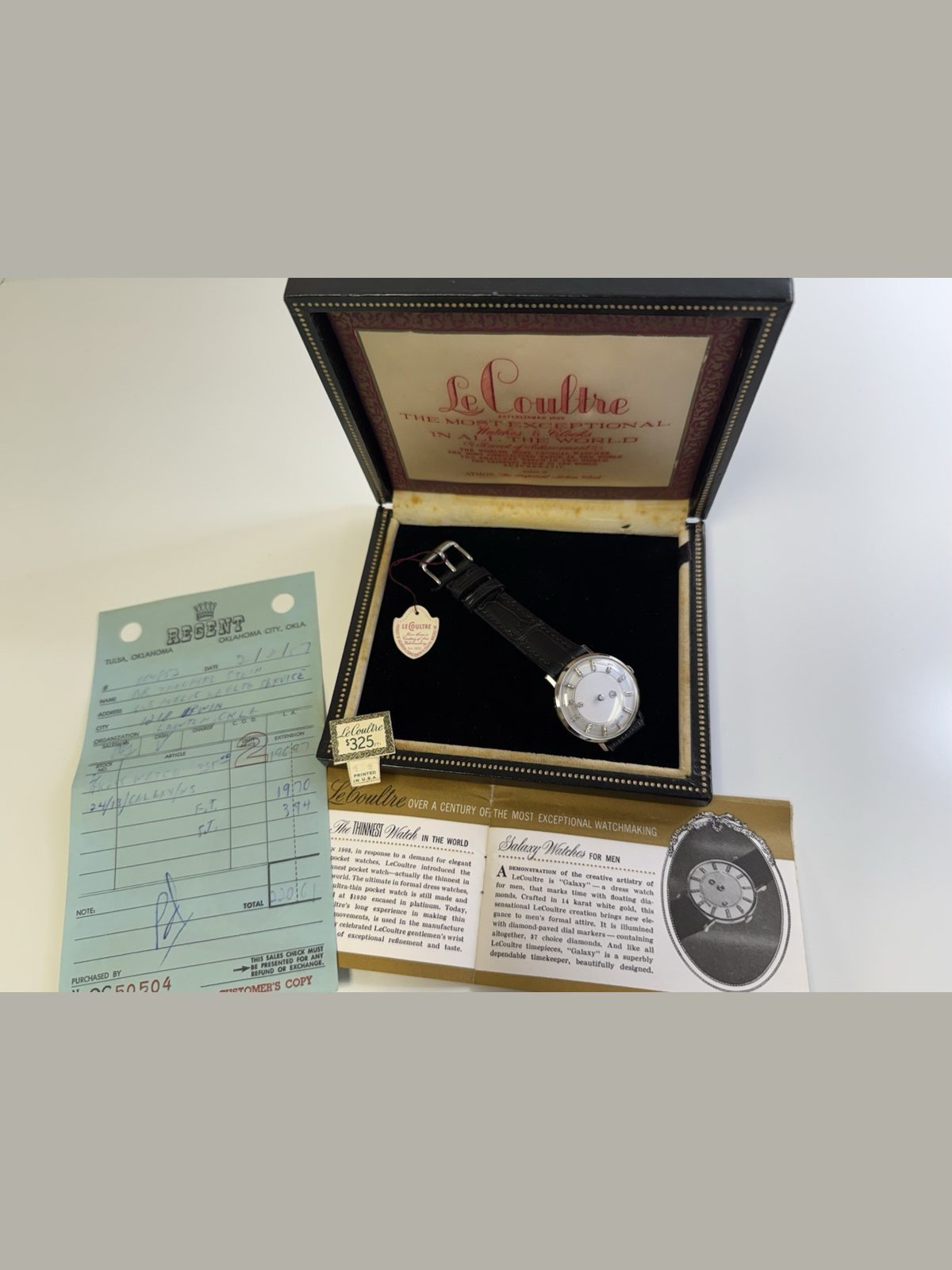 Jaeger-LeCoultre lecoultre vacheron constantin 37 diamond galaxy dial 14kt gold timepiece set