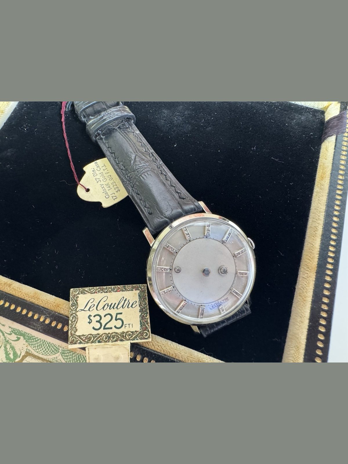 Jaeger-LeCoultre lecoultre vacheron constantin 37 diamond galaxy dial 14kt gold timepiece set