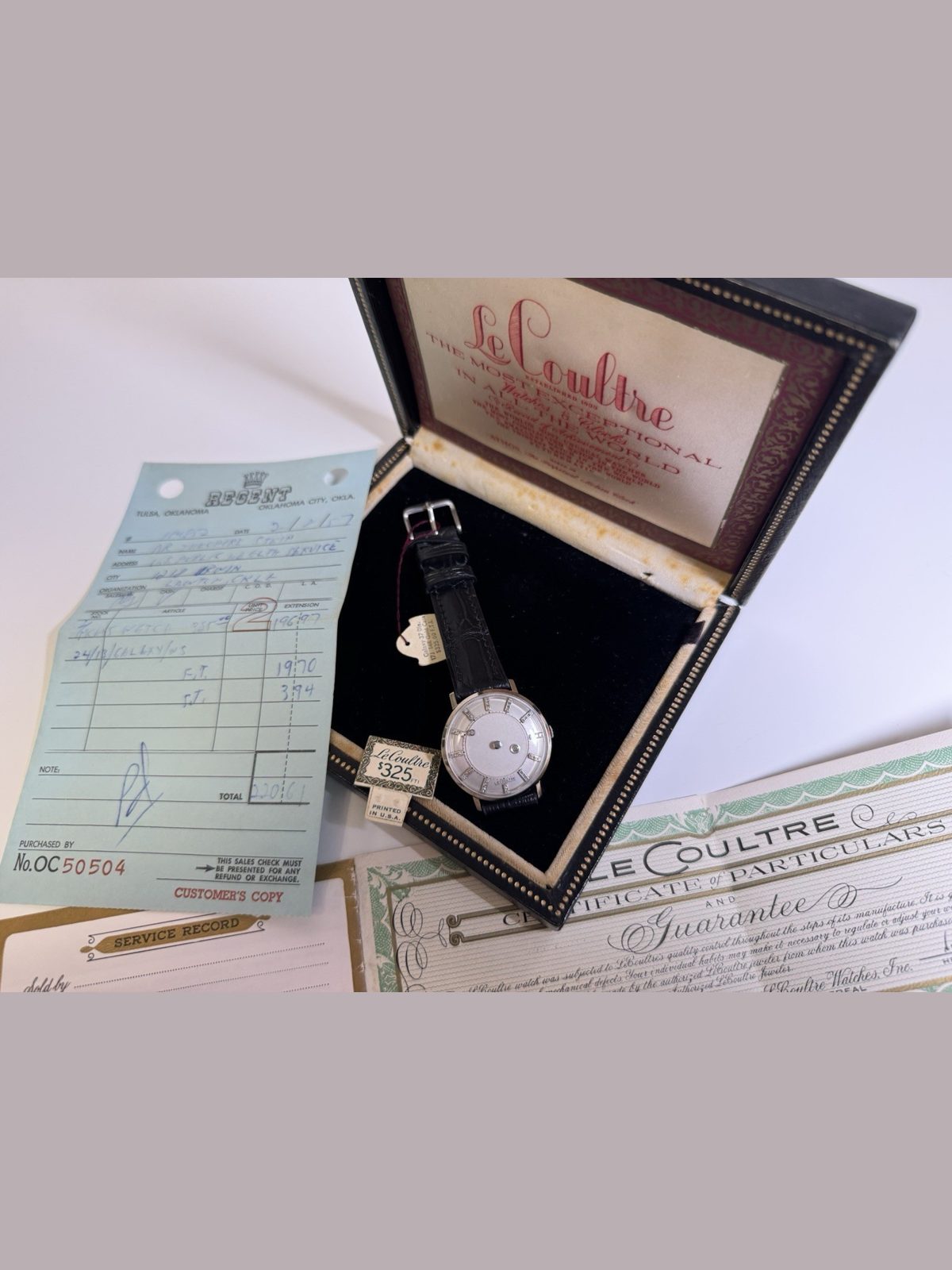 Jaeger-LeCoultre lecoultre vacheron constantin 37 diamond galaxy dial 14kt gold timepiece set