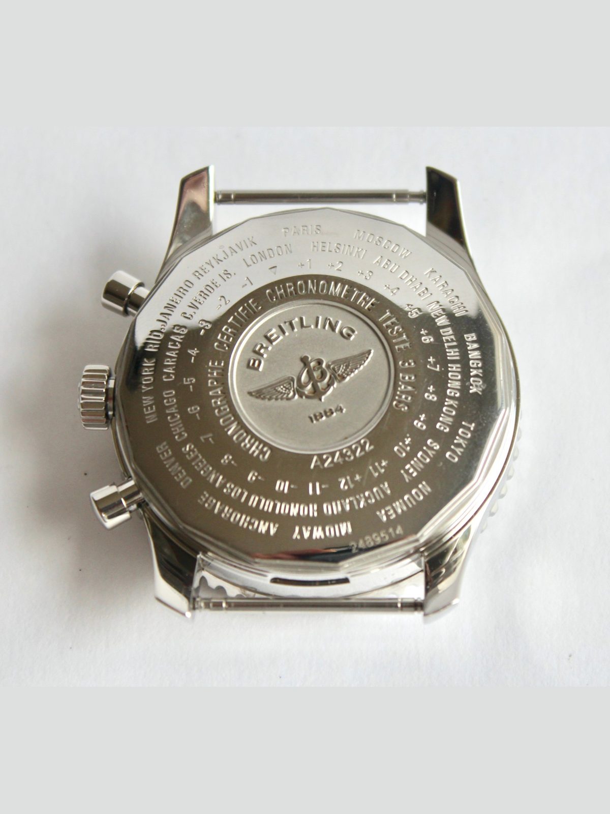 Breitling Men's Watch, A24322 NAVITIMER WORLD, 46mm, NEW BREITLING NATO STRAP!