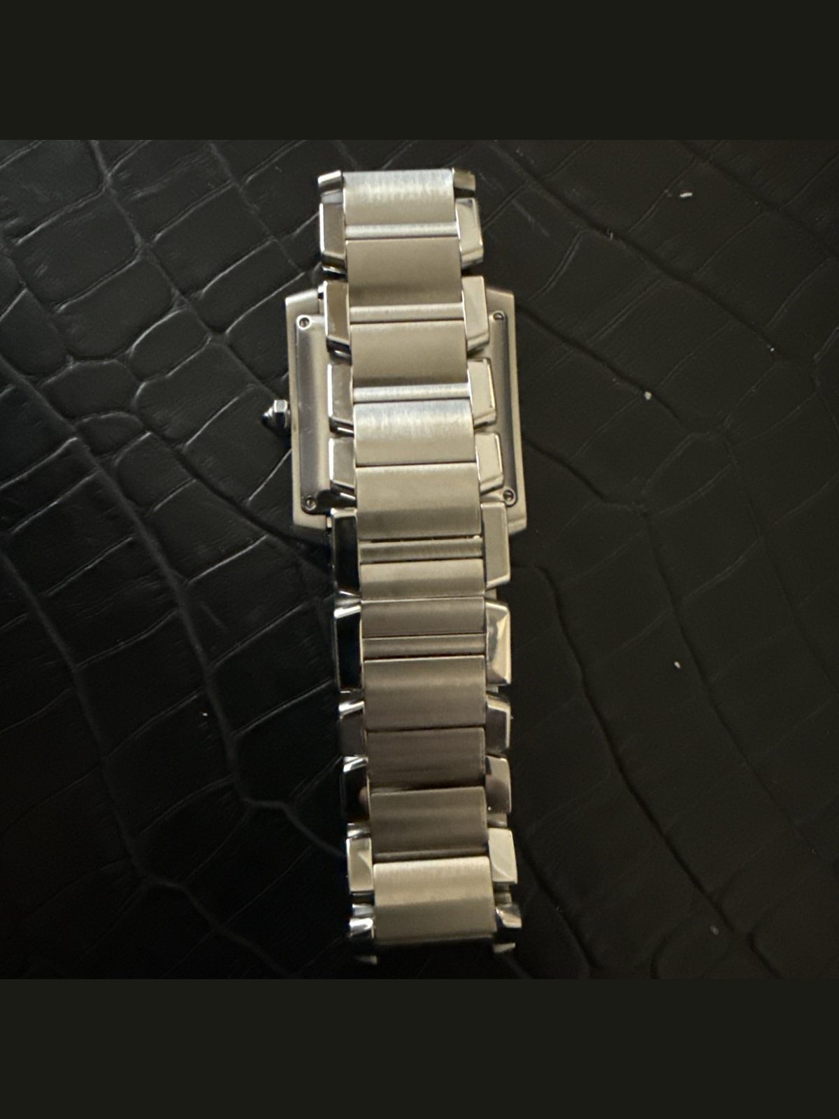 Cartier Tank Francaise 2302 Auto SS 28mm fits 7 1/2” wrist Naked